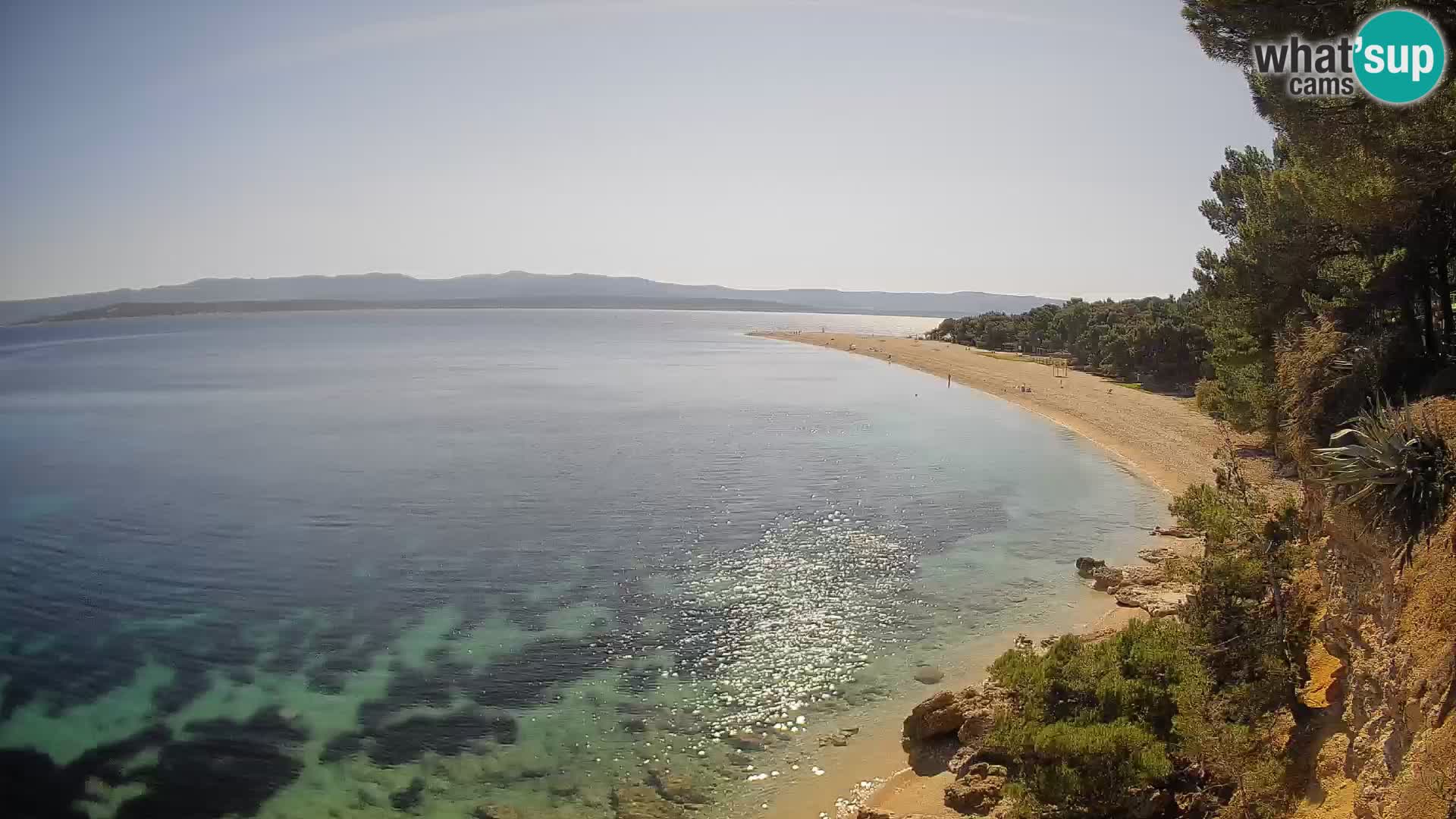 Webcam Bol Zlatni Rat – Vista en vivo desde la isla de Brač
