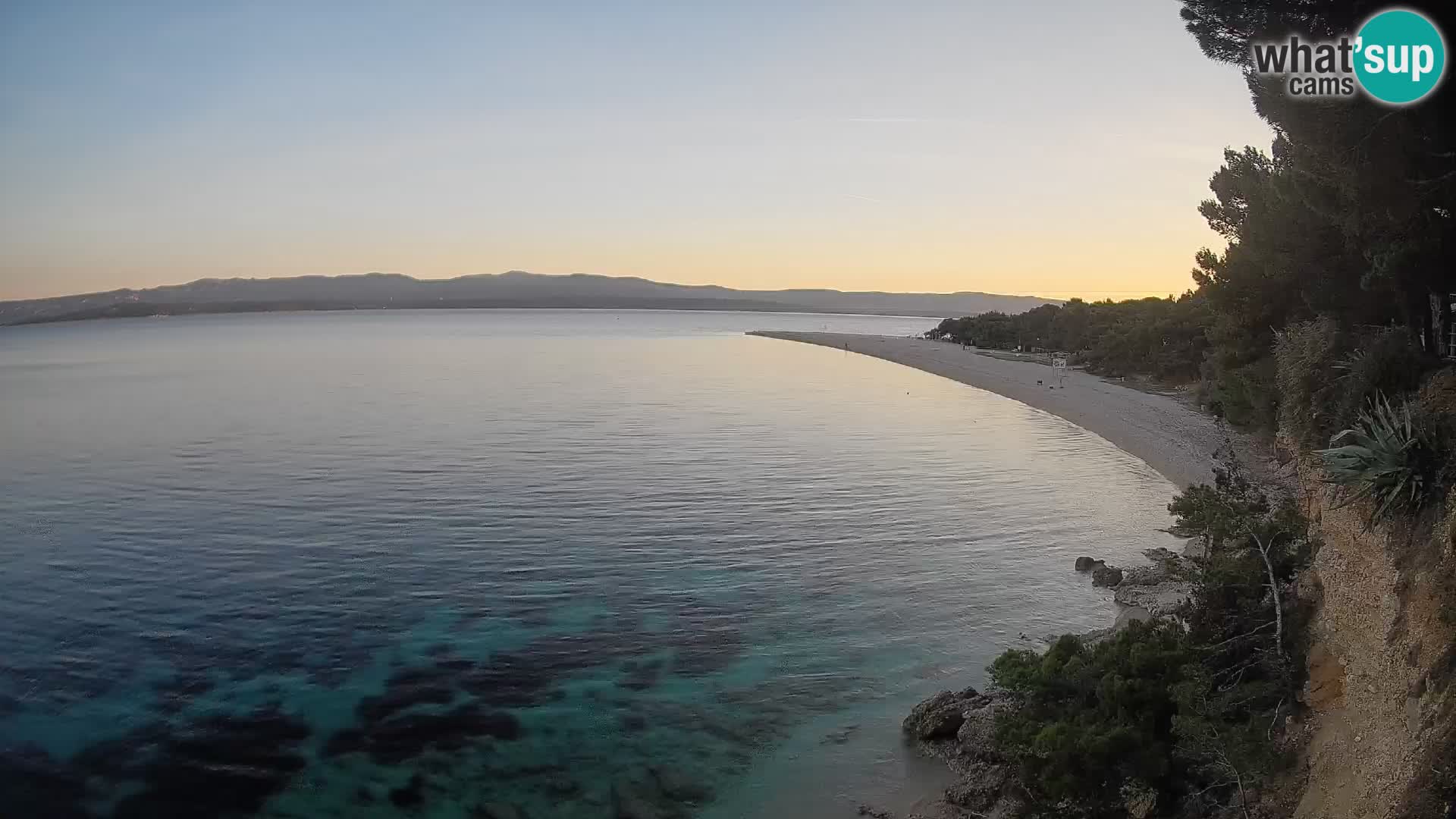 Webcam Bol Zlatni Rat – Vista en vivo desde la isla de Brač