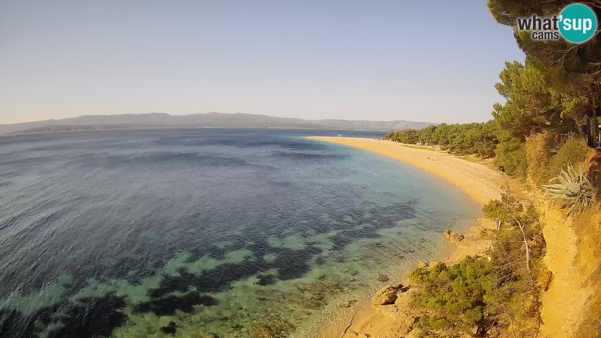 Webcam Zlatni Rat Bol – Liveblick vom berühmten Strand auf Brač