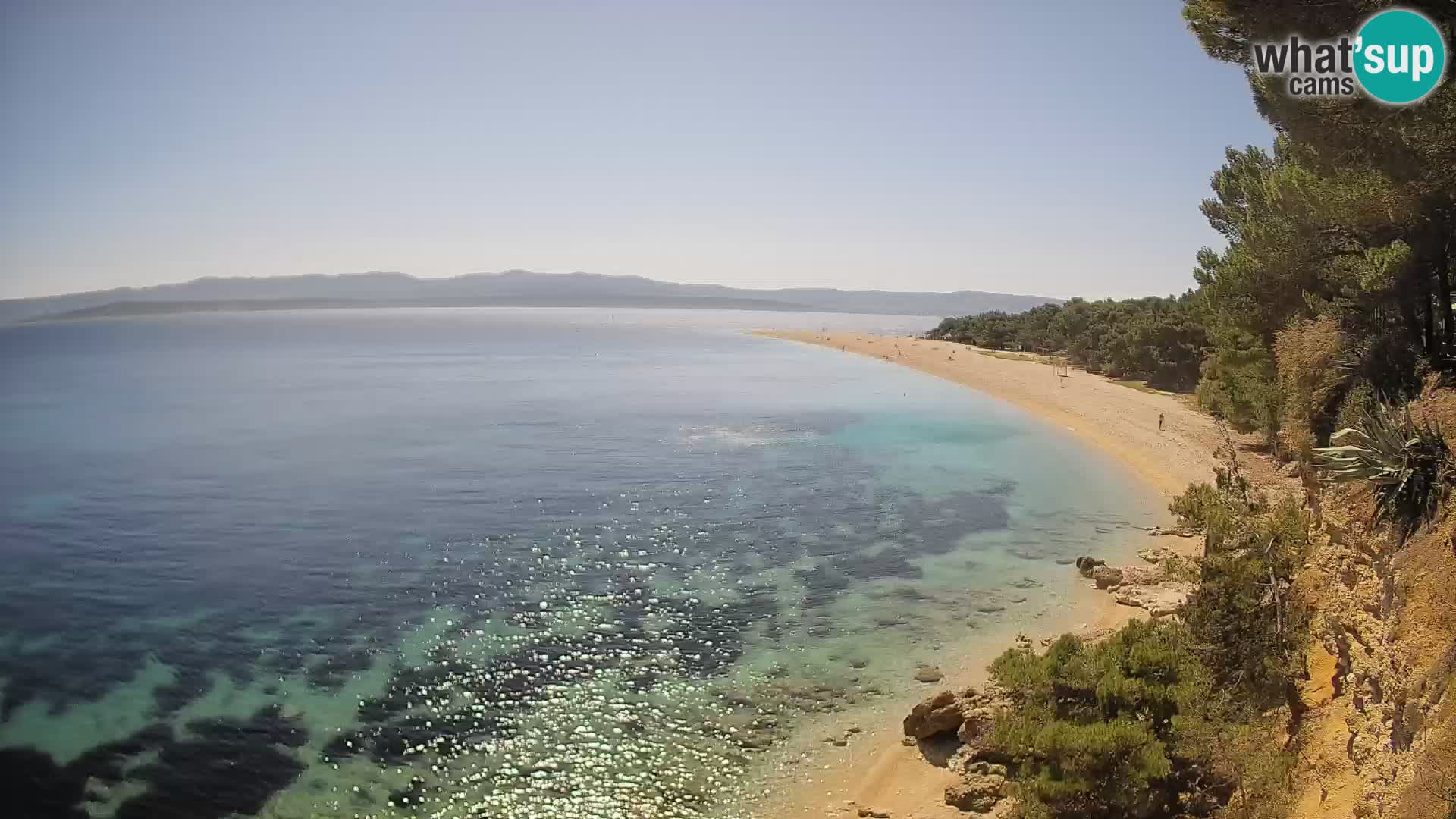 Webcam Bol Zlatni Rat – Vista en vivo desde la isla de Brač