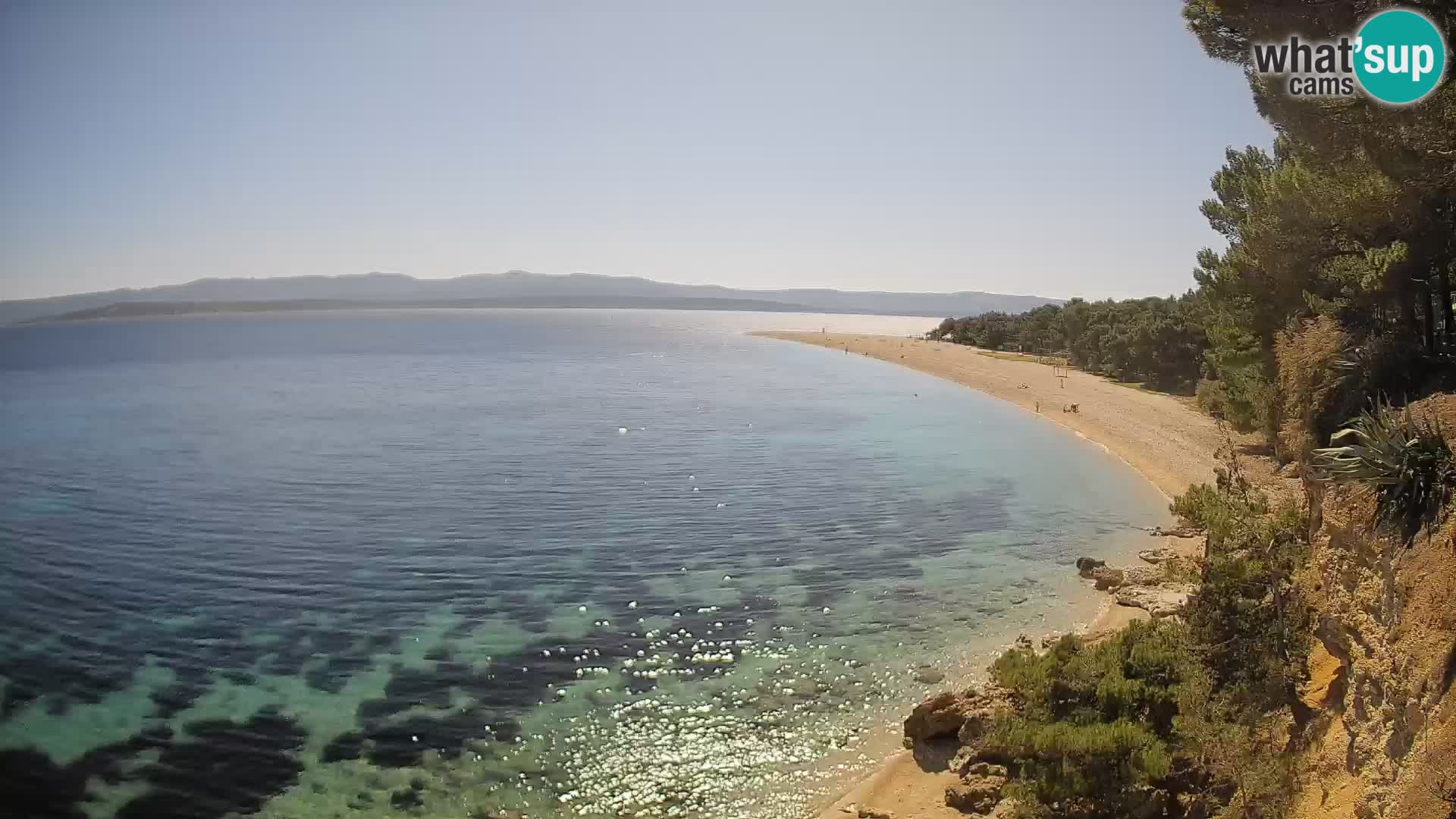 Webcam Zlatni Rat Bol – Liveblick vom berühmten Strand auf Brač