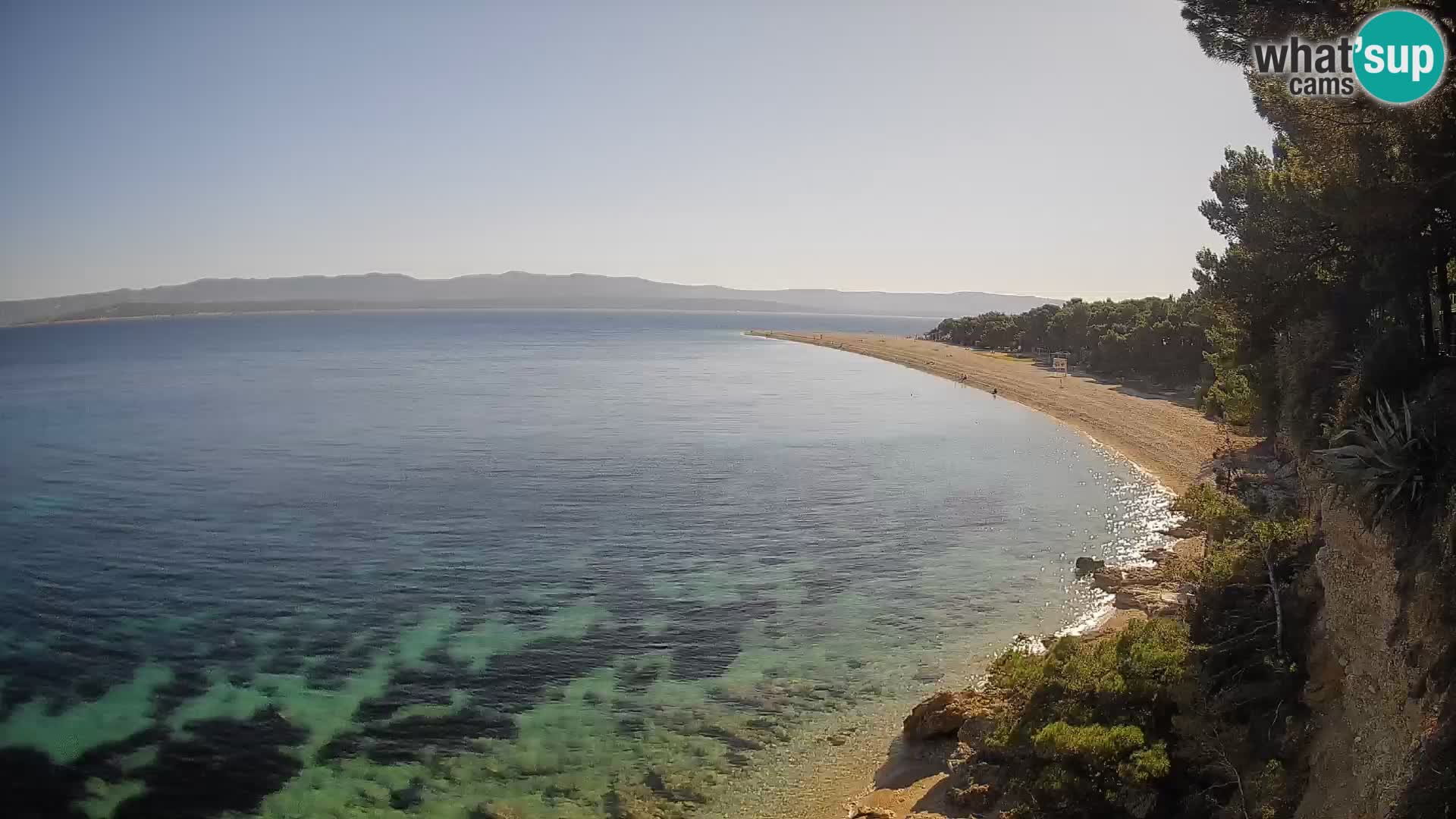 Web kamera Bol Zlatni Rat – Pogled uživo s otoka Brača