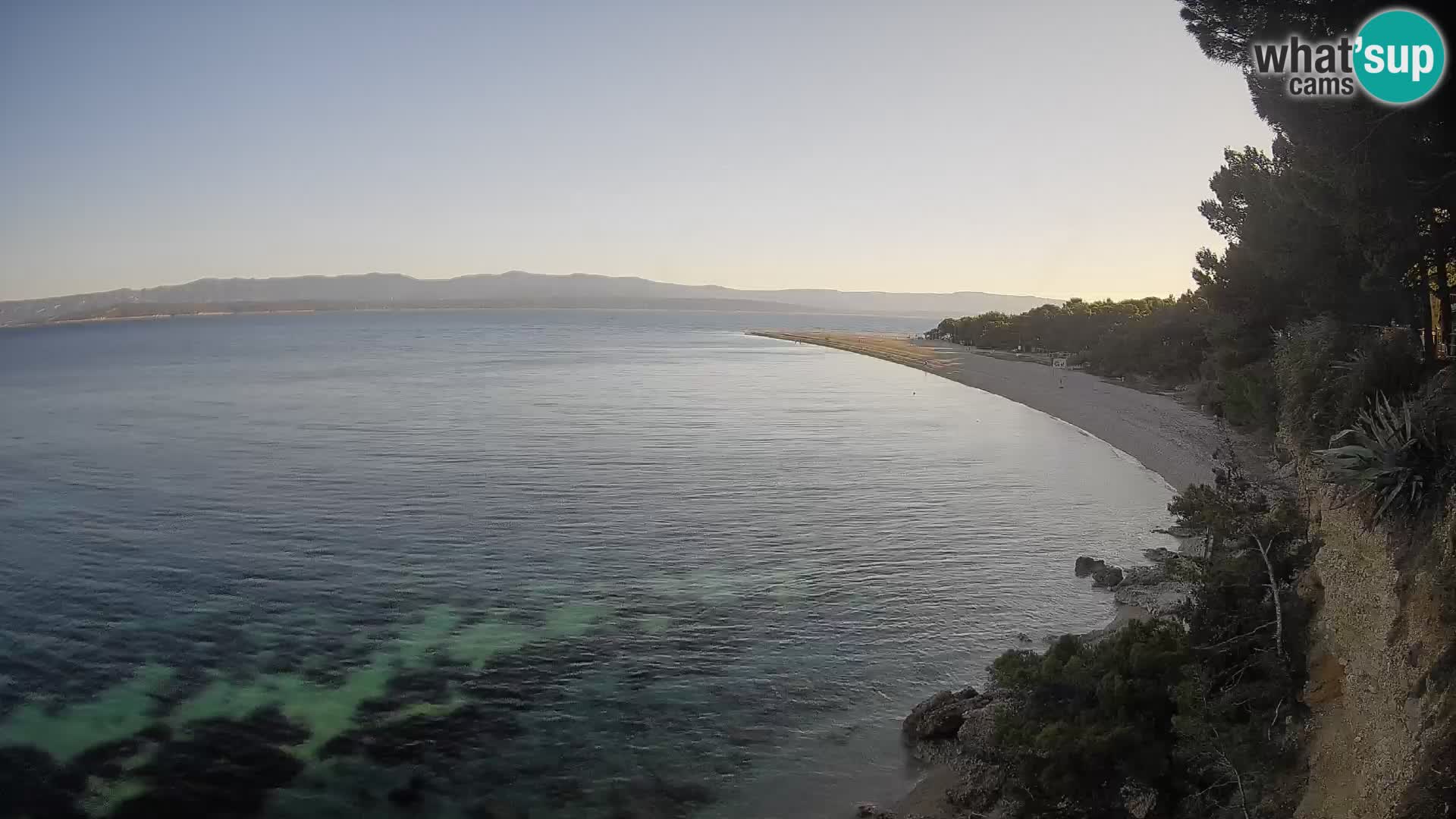 Webcam Zlatni Rat Bol – Liveblick vom berühmten Strand auf Brač