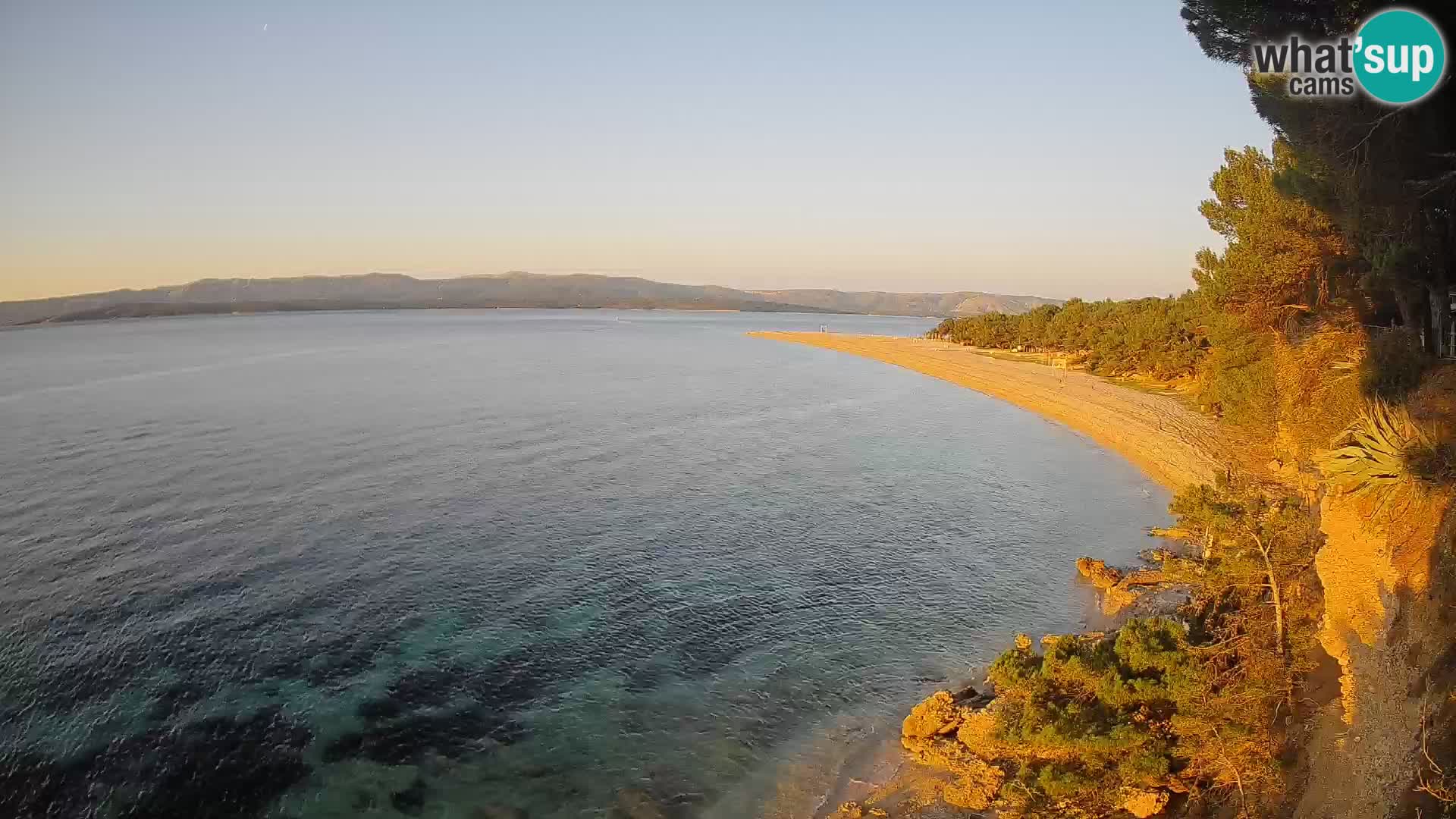 Webcam Zlatni Rat Bol – Liveblick vom berühmten Strand auf Brač