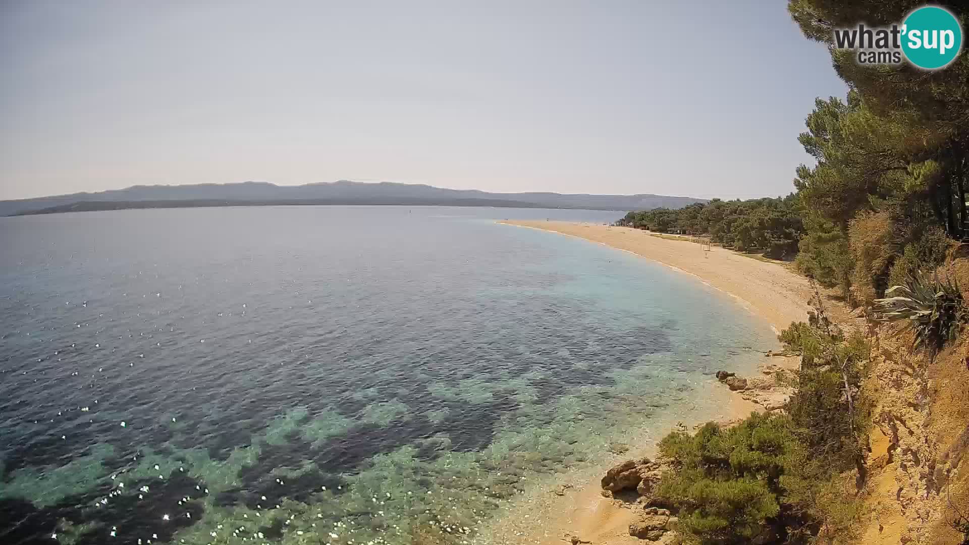 Webcam Bol Zlatni Rat – Vista en vivo desde la isla de Brač
