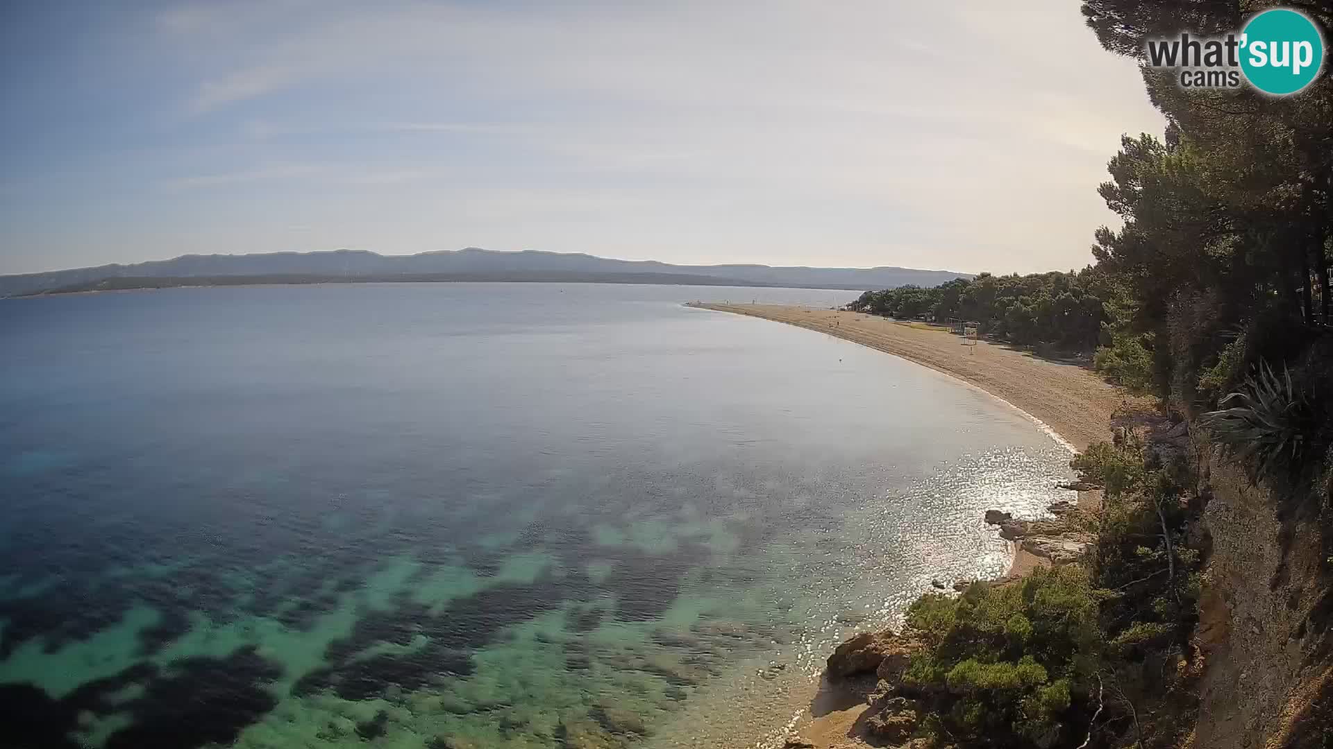 Webcam Bol Zlatni Rat – Vista en vivo desde la isla de Brač