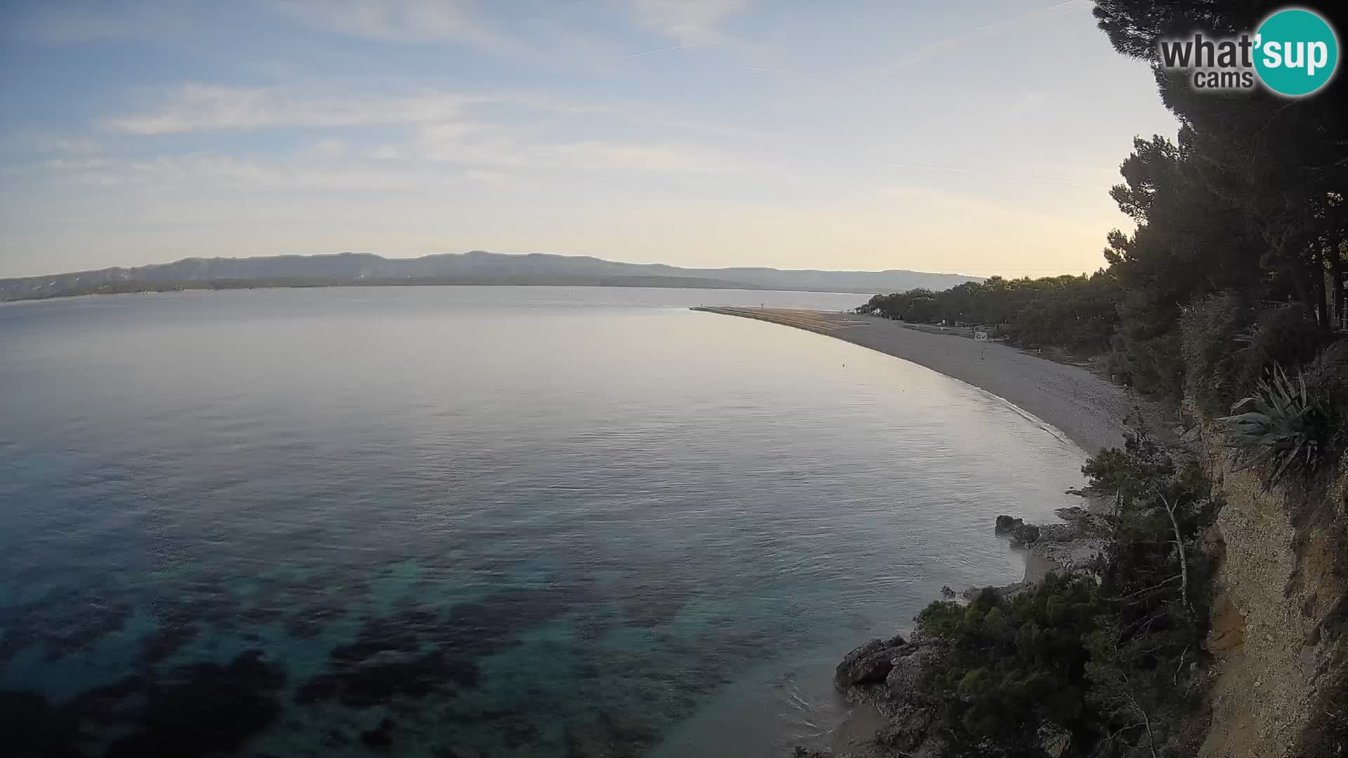Webcam Bol Zlatni Rat – Vista en vivo desde la isla de Brač
