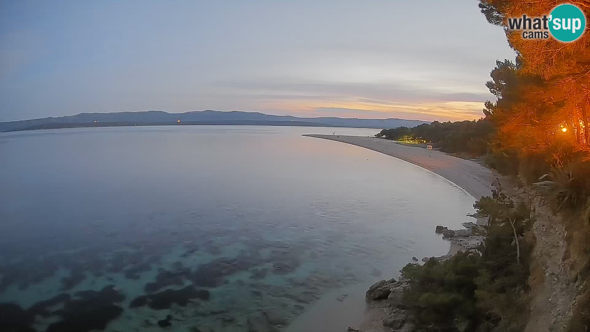 Webcam Bol Zlatni Rat – Vista en vivo desde la isla de Brač