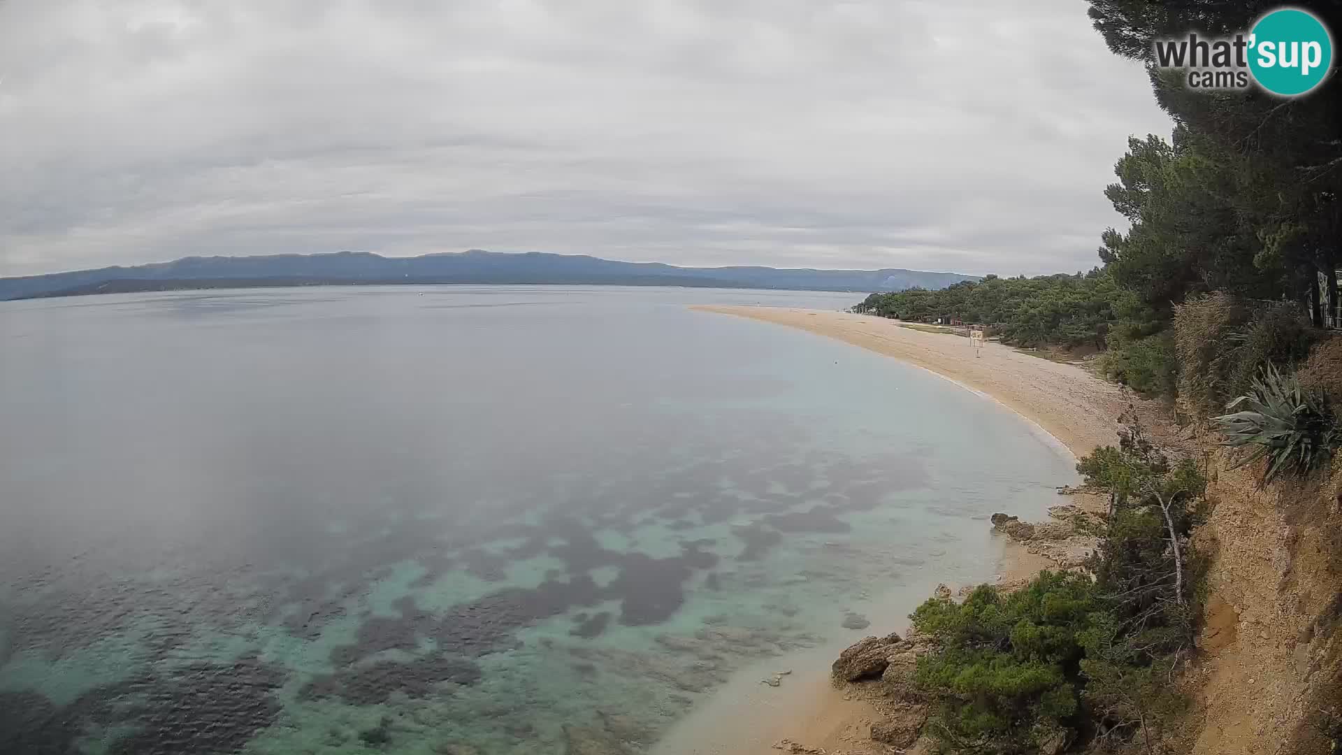 Webcam Zlatni Rat Bol – Liveblick vom berühmten Strand auf Brač