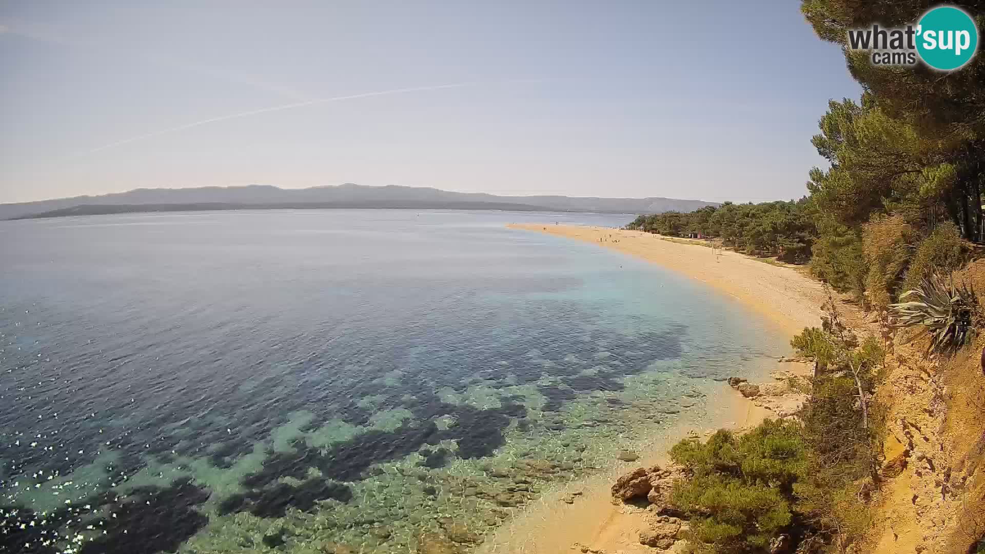 Webcam Bol Zlatni Rat – Vista en vivo desde la isla de Brač
