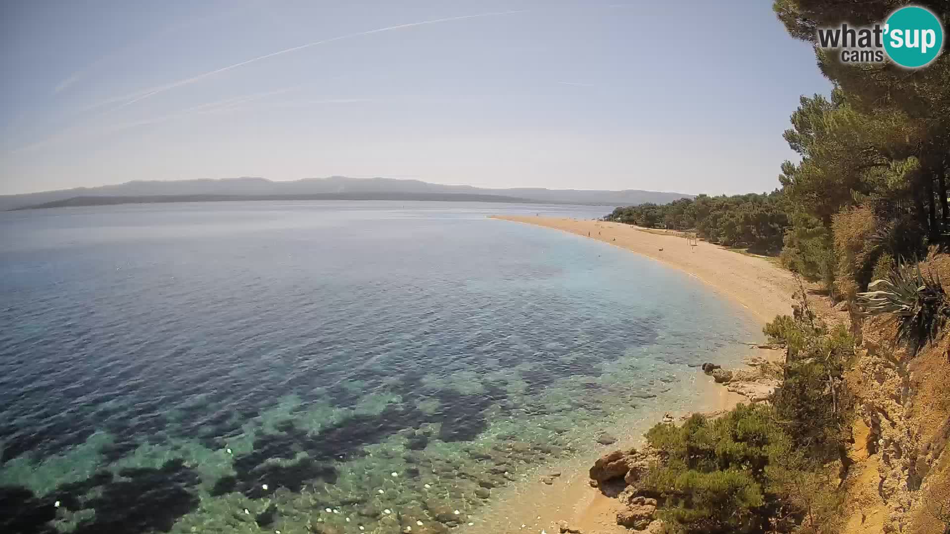 Webcam Bol Zlatni Rat – Vista en vivo desde la isla de Brač