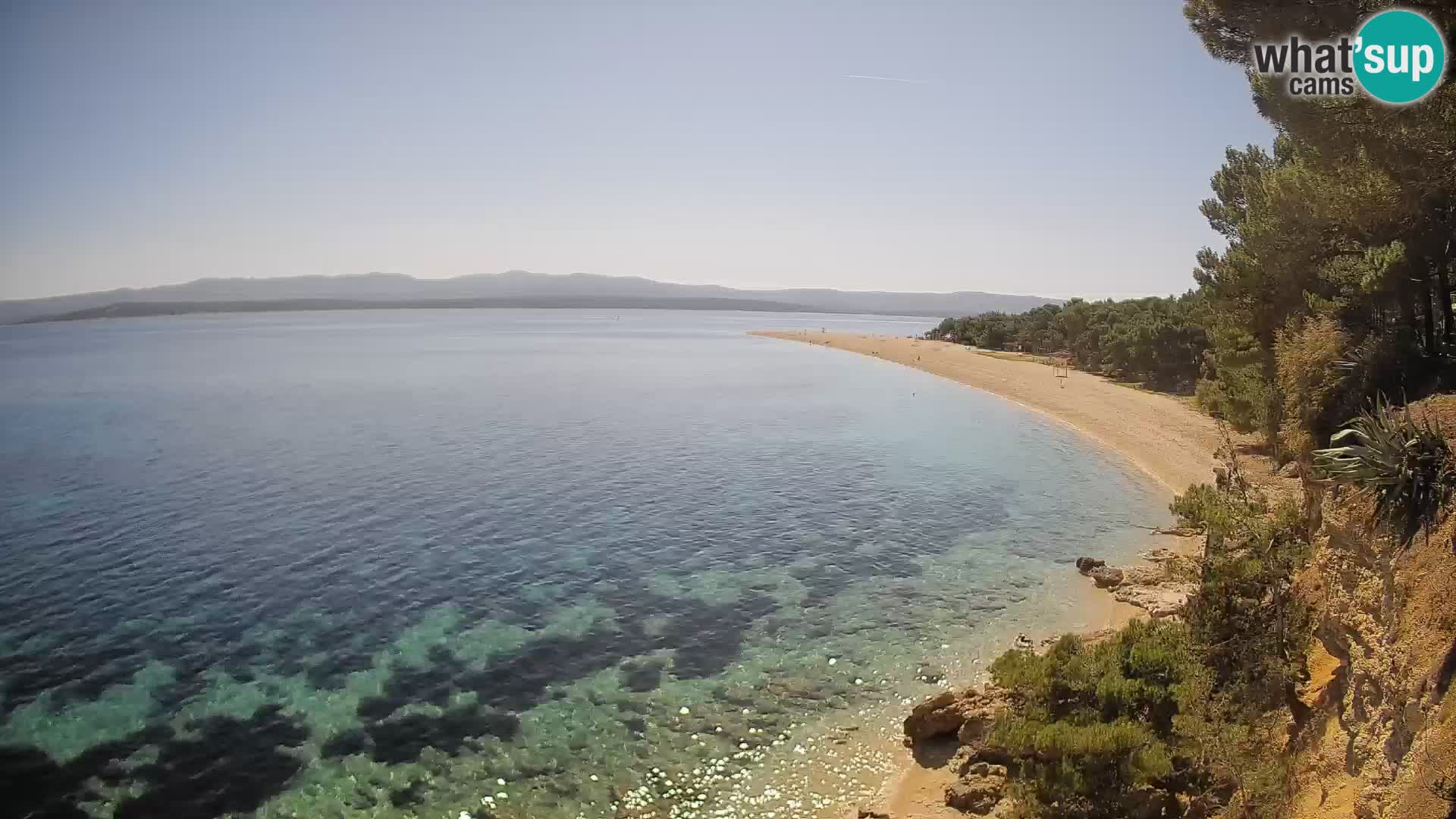 Webcam Bol Zlatni Rat – Vista en vivo desde la isla de Brač