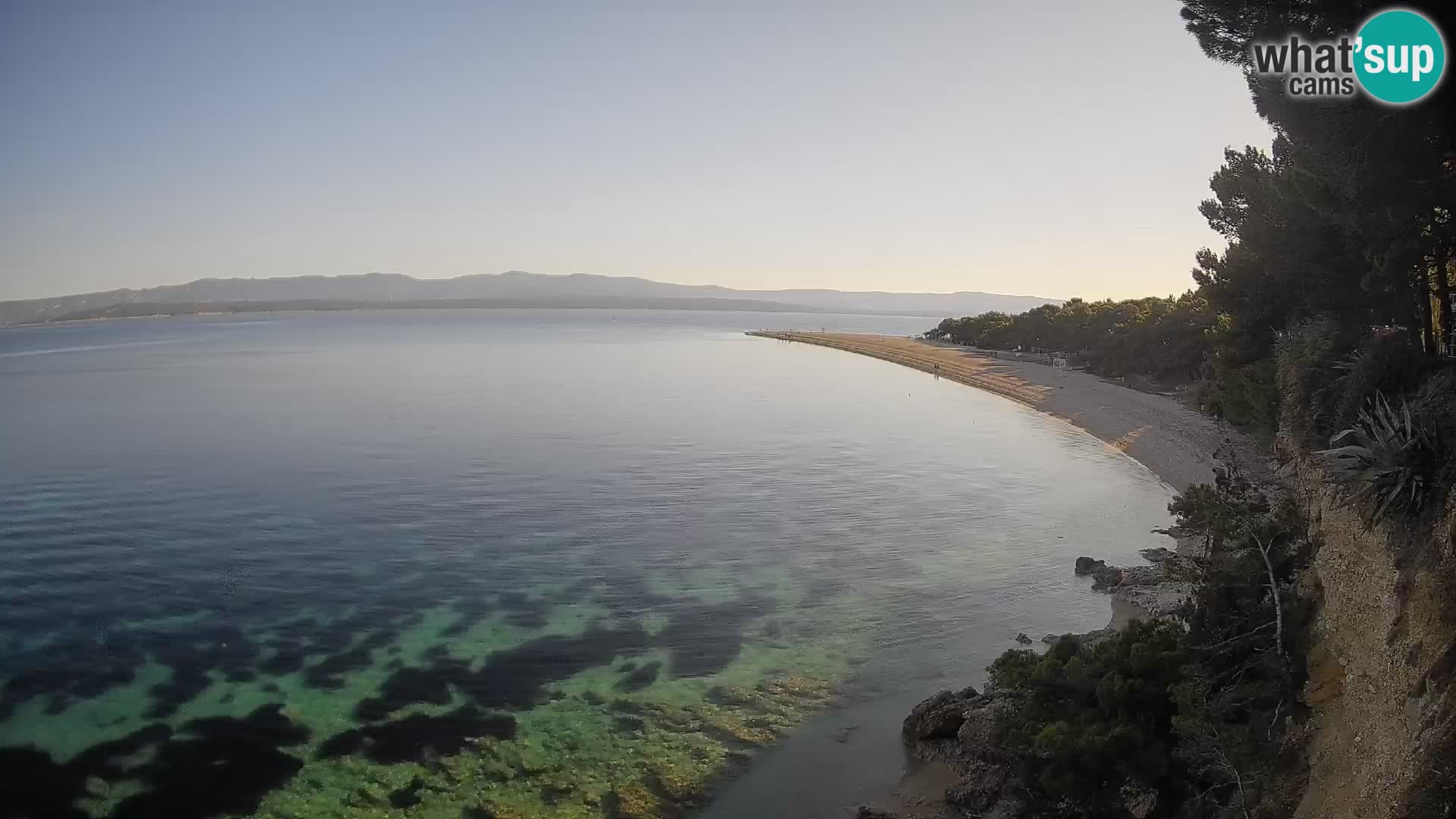 Webcam Zlatni Rat Bol – Liveblick vom berühmten Strand auf Brač