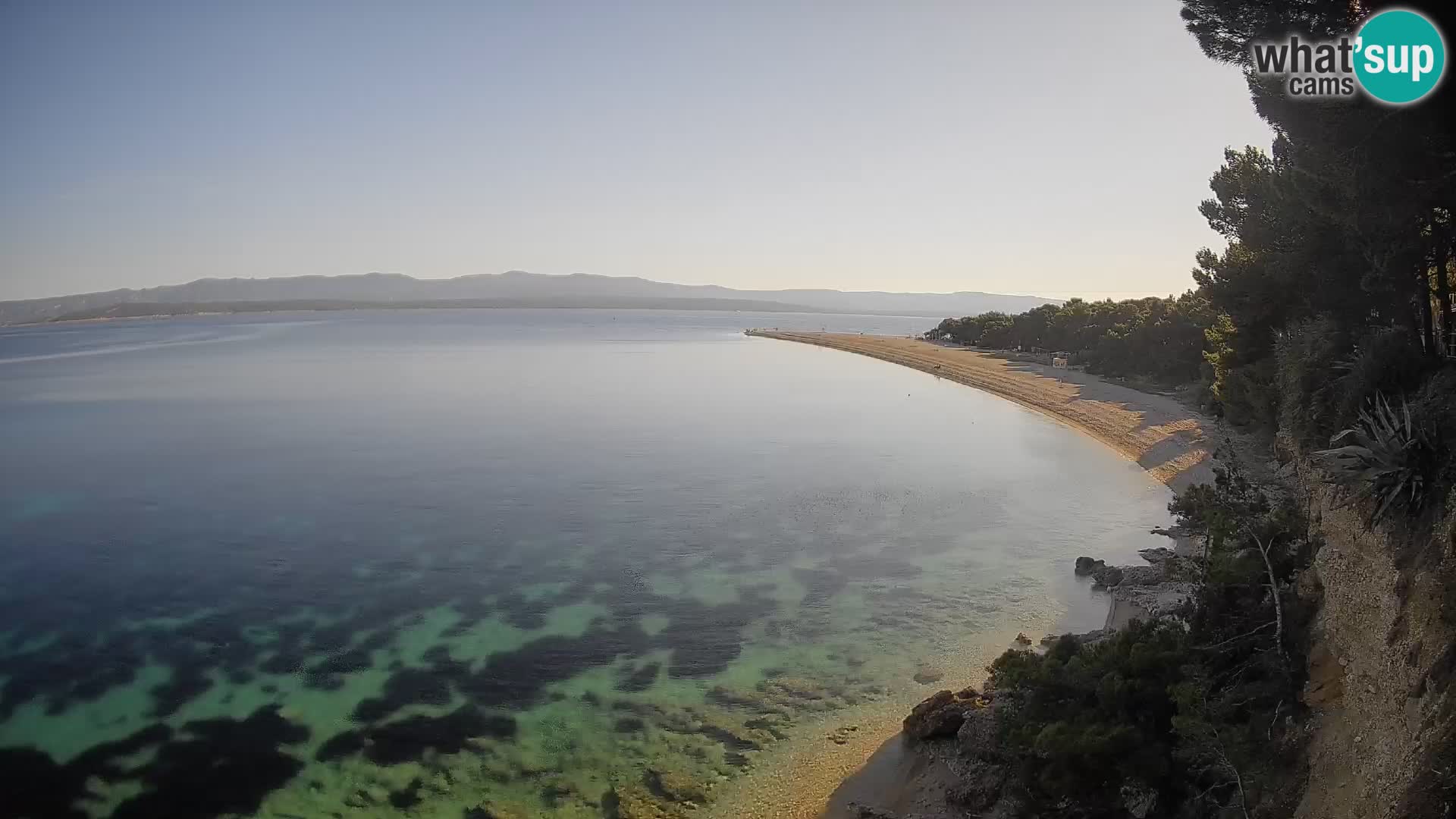 Webcam Zlatni Rat Bol – Liveblick vom berühmten Strand auf Brač