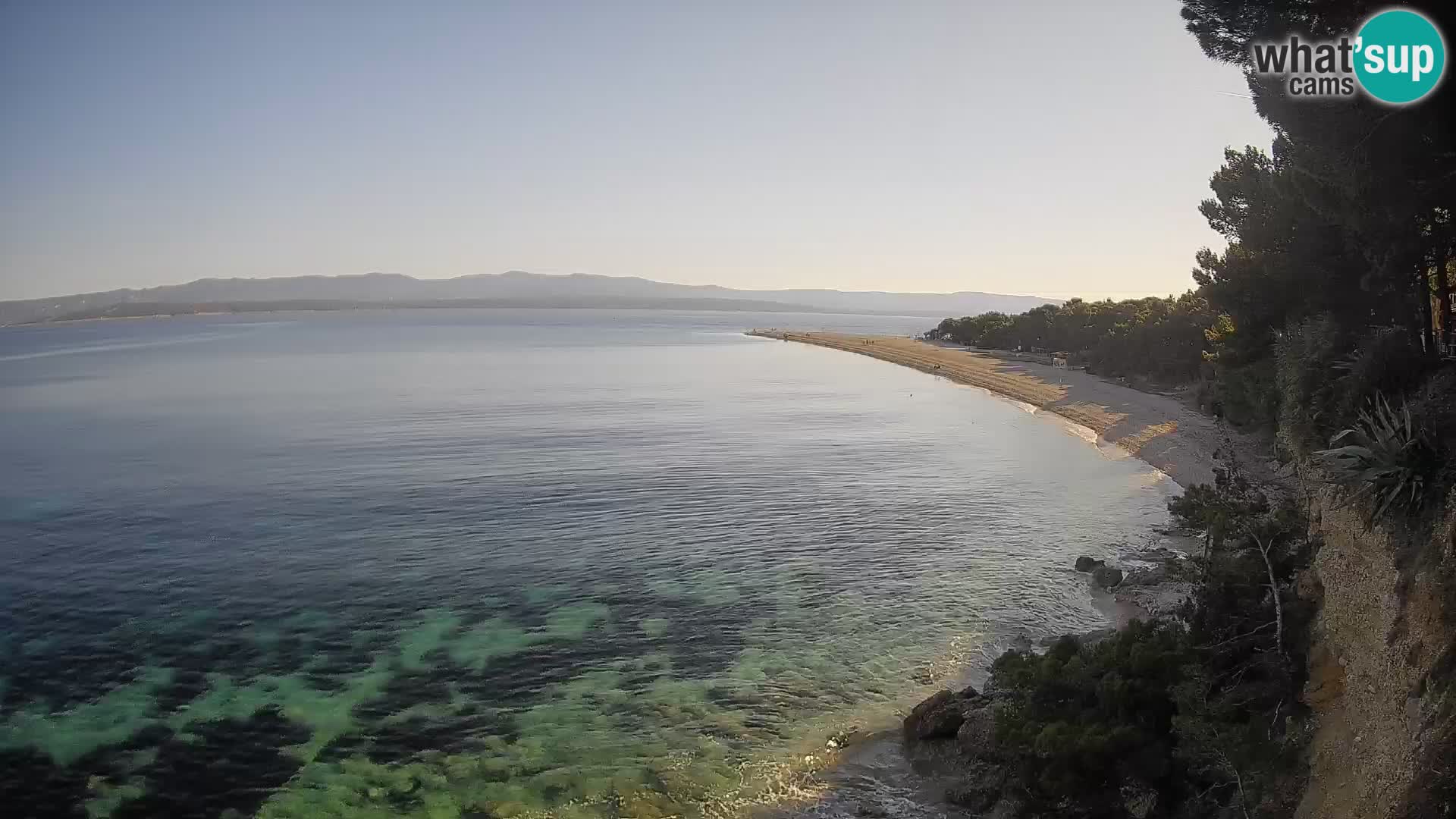 Webcam Zlatni Rat Bol – Liveblick vom berühmten Strand auf Brač