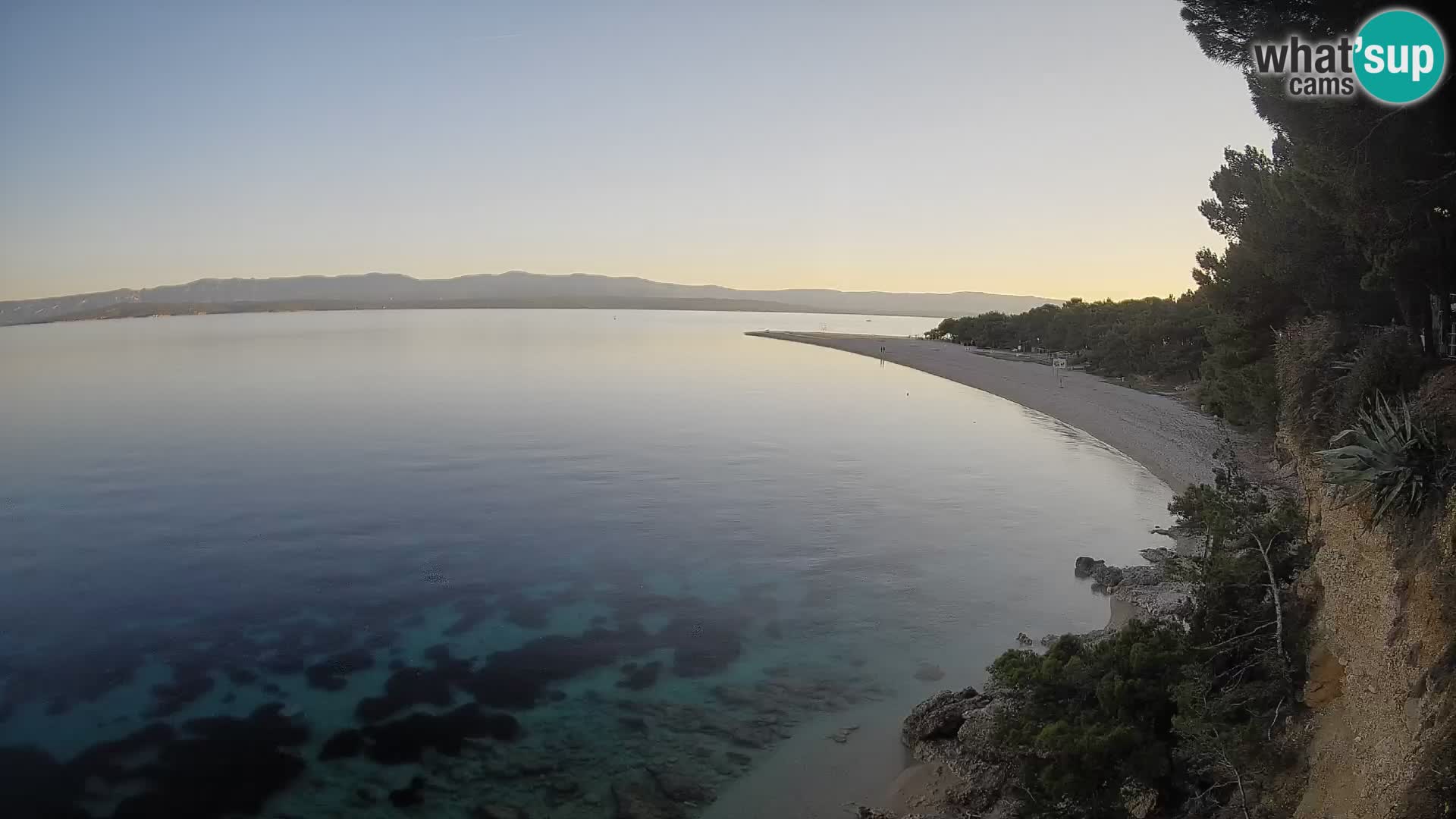 Webcam Zlatni Rat Bol – Liveblick vom berühmten Strand auf Brač