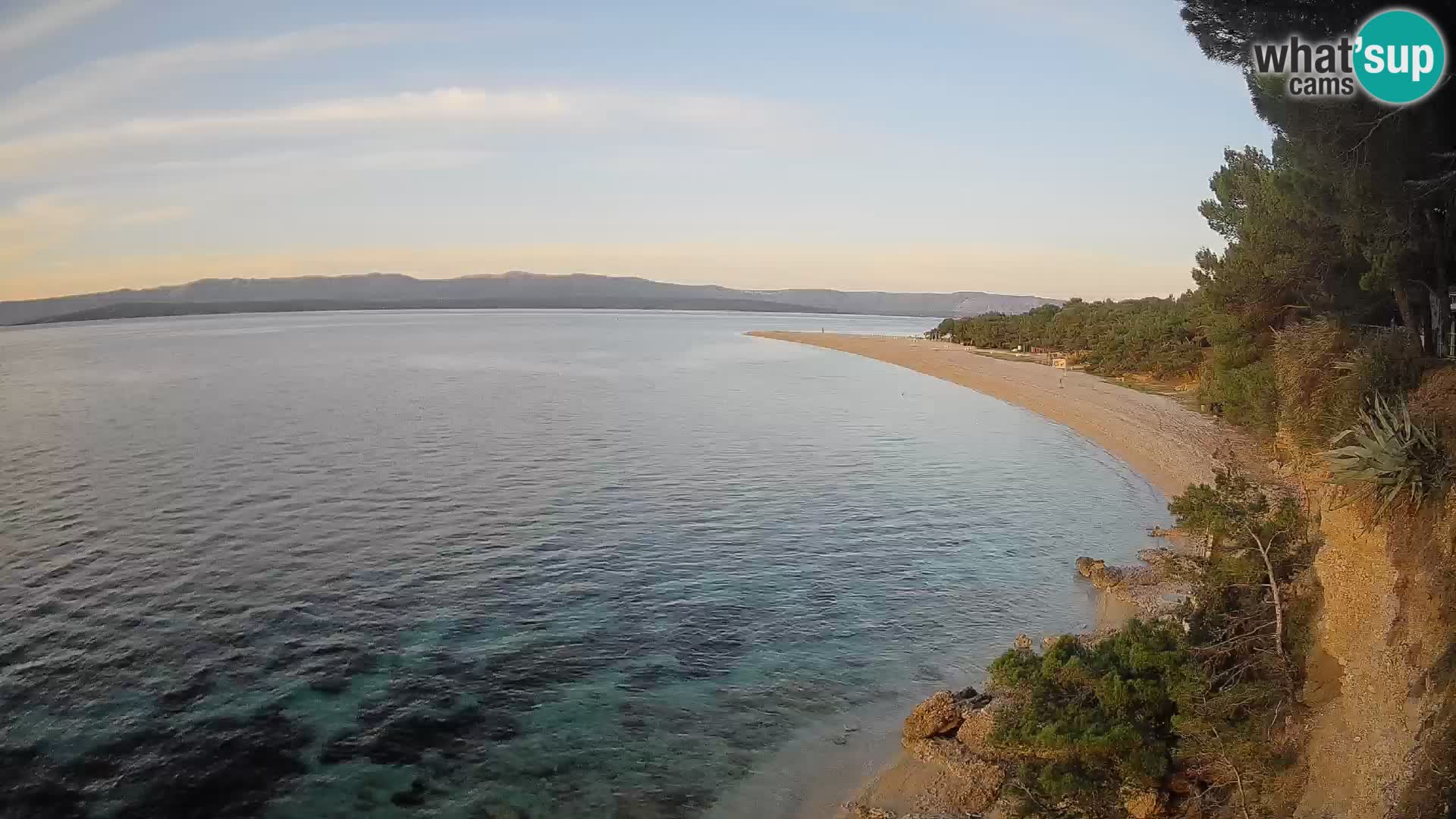Webcam Bol Zlatni Rat – Vista en vivo desde la isla de Brač