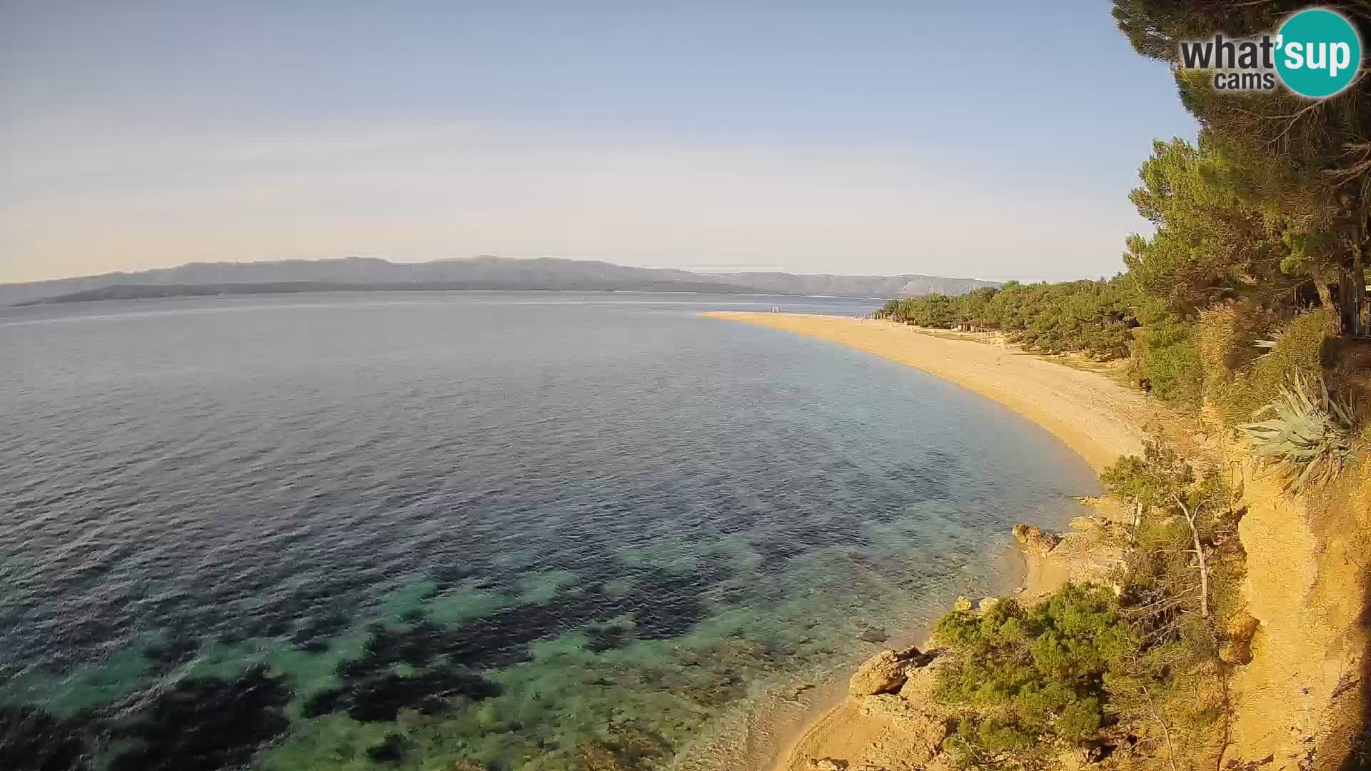 Webcam Zlatni Rat Bol – Liveblick vom berühmten Strand auf Brač