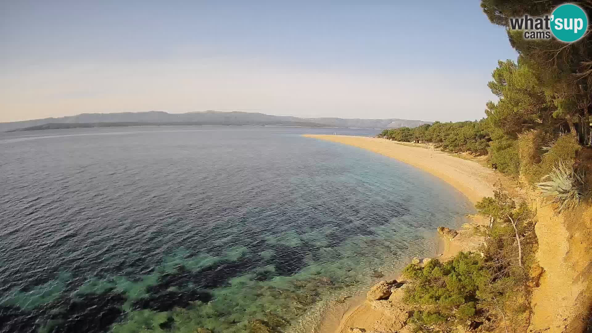 Webcam Zlatni Rat Bol – Liveblick vom berühmten Strand auf Brač