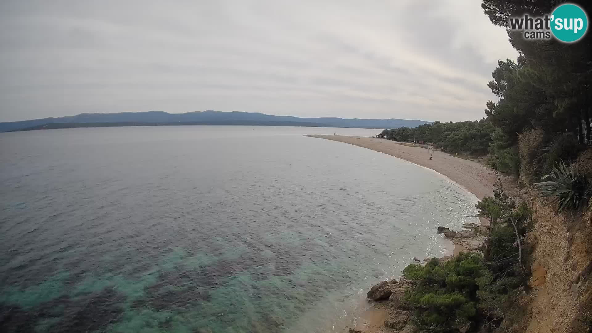 Webcam Zlatni Rat Bol – Liveblick vom berühmten Strand auf Brač