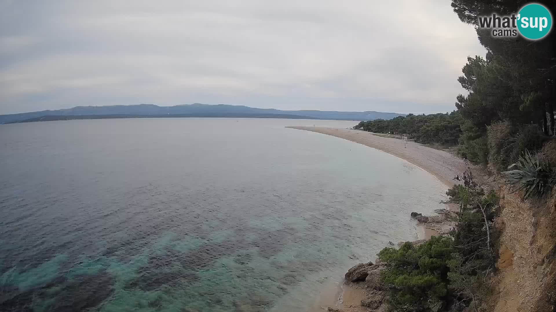 Webcam Bol Zlatni Rat – Vista en vivo desde la isla de Brač