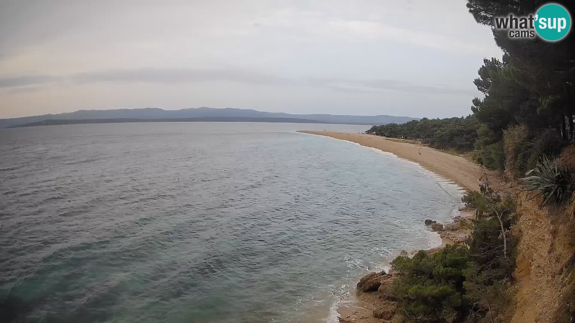 Webcam Bol Zlatni Rat – Vista en vivo desde la isla de Brač