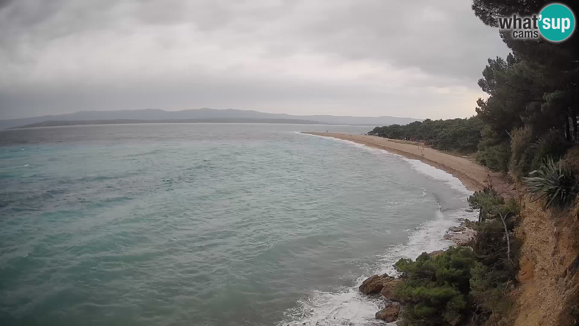 Webcam Bol Zlatni Rat – Vista en vivo desde la isla de Brač