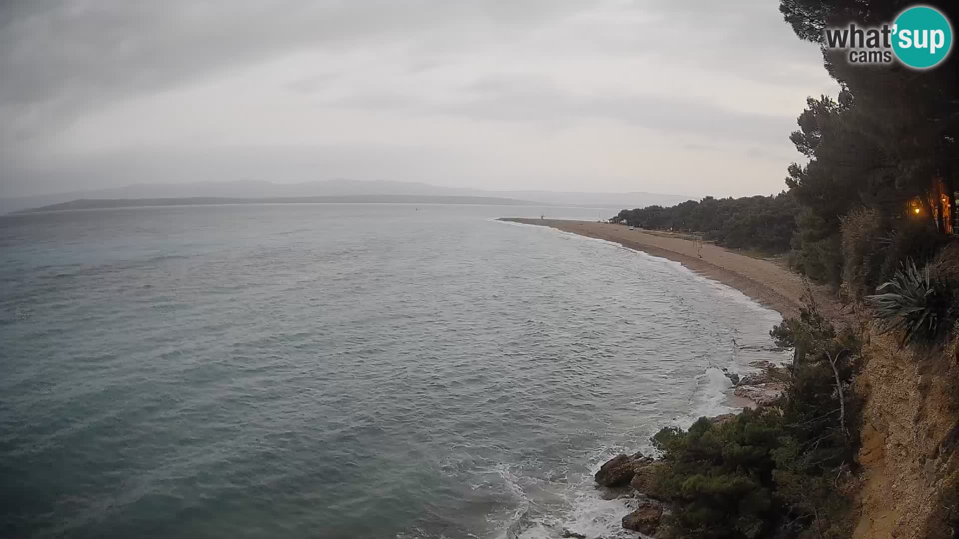 Webcam Bol Zlatni Rat – Vista en vivo desde la isla de Brač