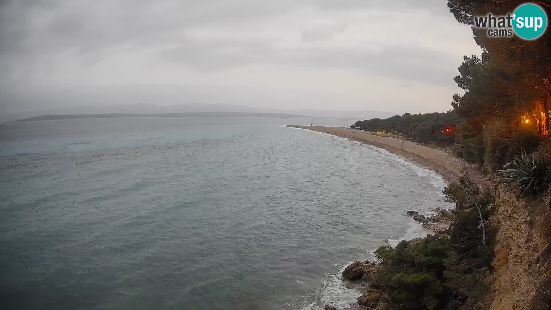 Webcam Bol Zlatni Rat – Vista en vivo desde la isla de Brač