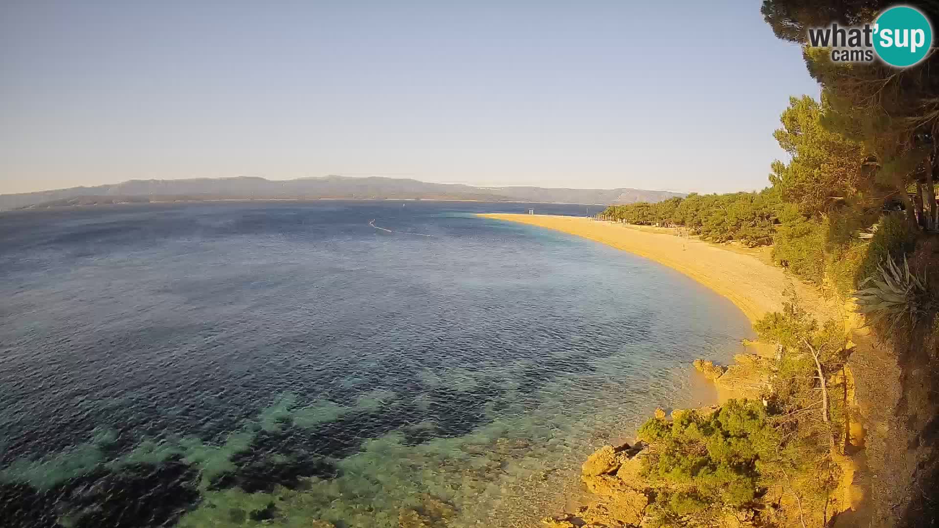 Webcam Bol Zlatni Rat – Vista en vivo desde la isla de Brač