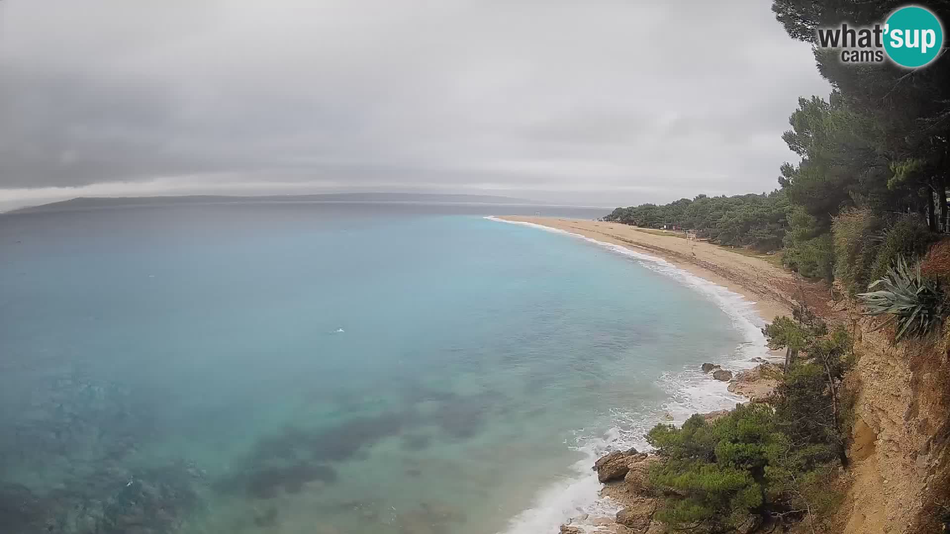 Webcam Bol Zlatni Rat – Vista en vivo desde la isla de Brač