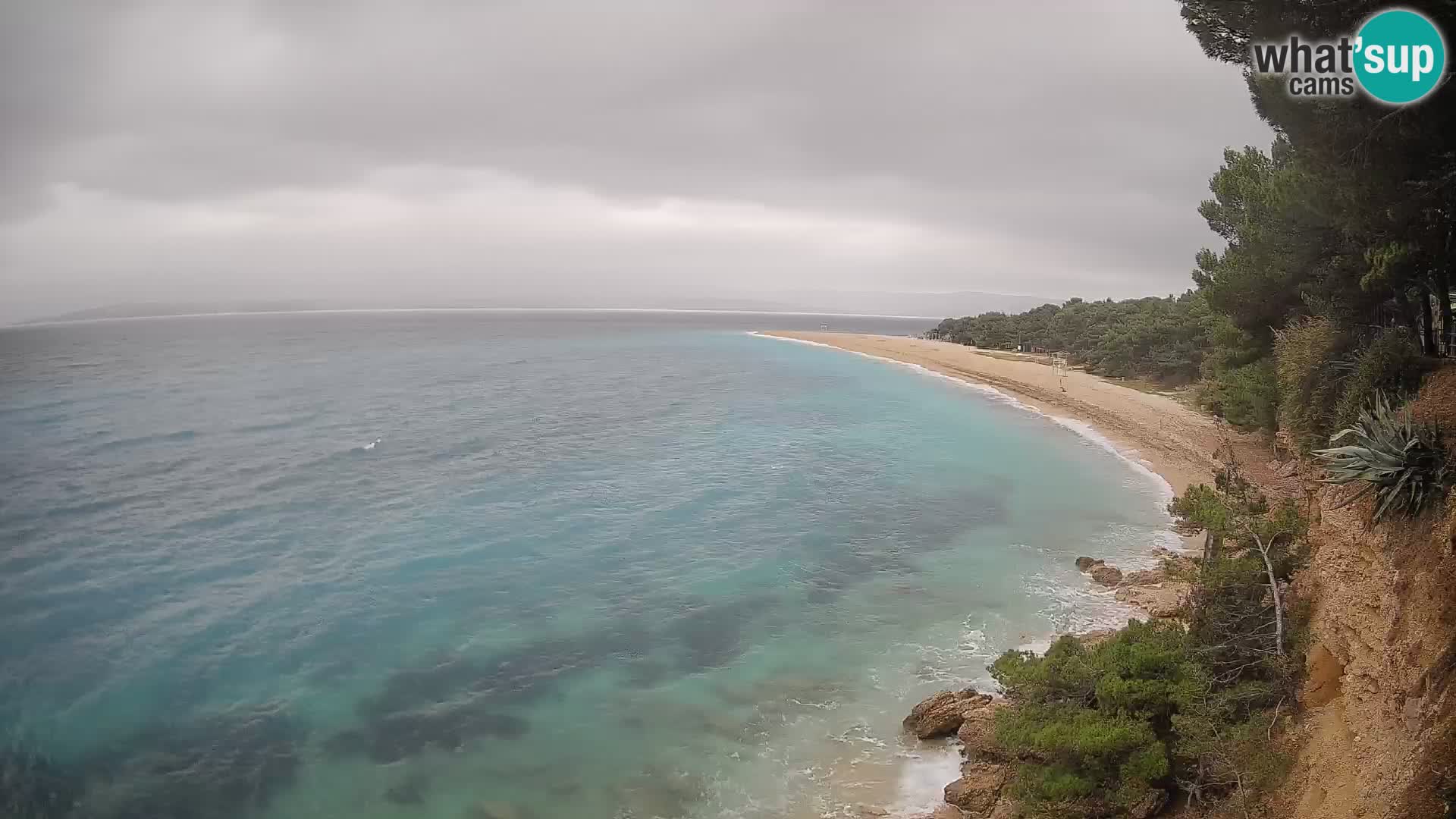 Webcam Bol Zlatni Rat – Vista en vivo desde la isla de Brač
