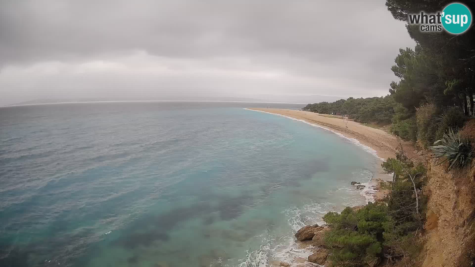 Webcam Bol Zlatni Rat – Vista en vivo desde la isla de Brač