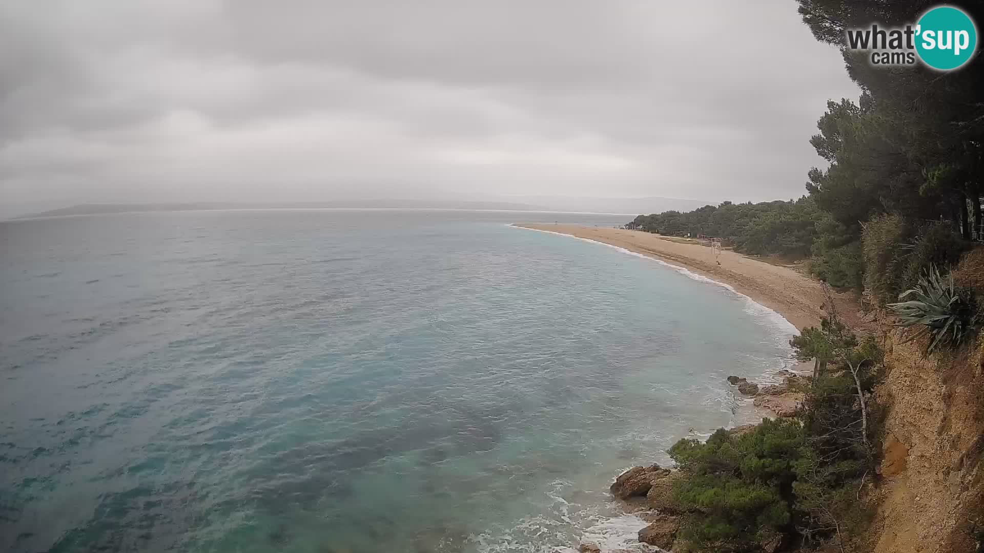 Webcam Zlatni Rat Bol – Liveblick vom berühmten Strand auf Brač