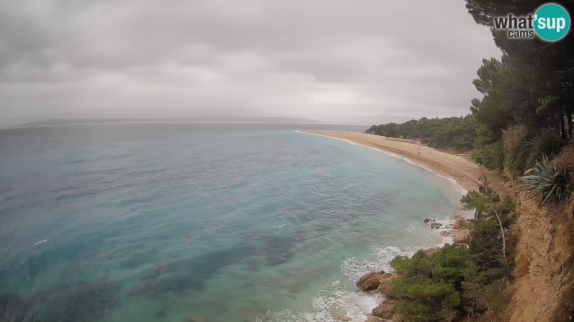 Webcam Zlatni Rat Bol – Liveblick vom berühmten Strand auf Brač