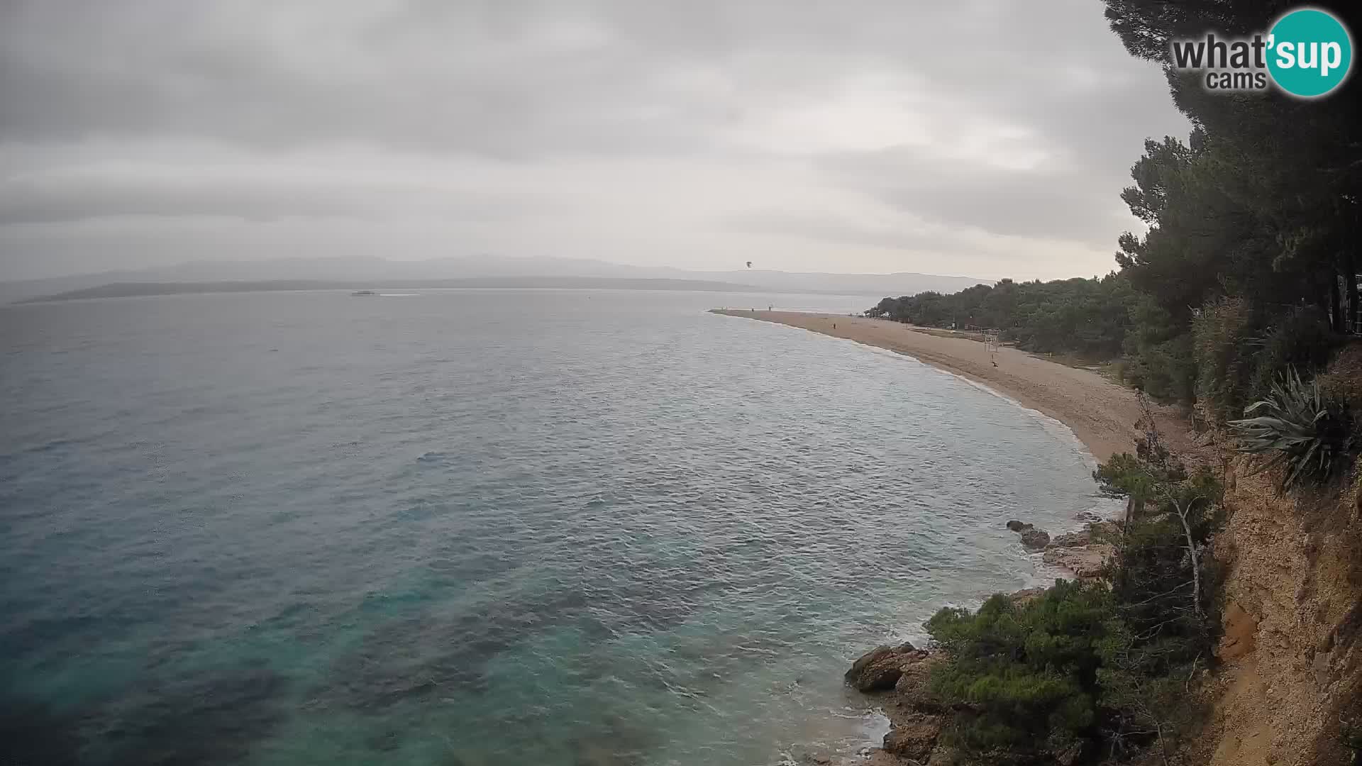 Webcam Zlatni Rat Bol – Liveblick vom berühmten Strand auf Brač