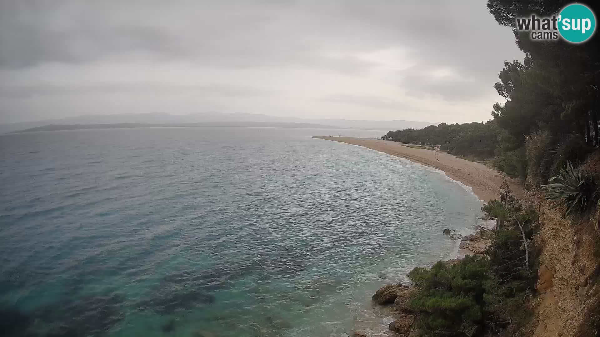 Webcam Bol Zlatni Rat – Vista en vivo desde la isla de Brač