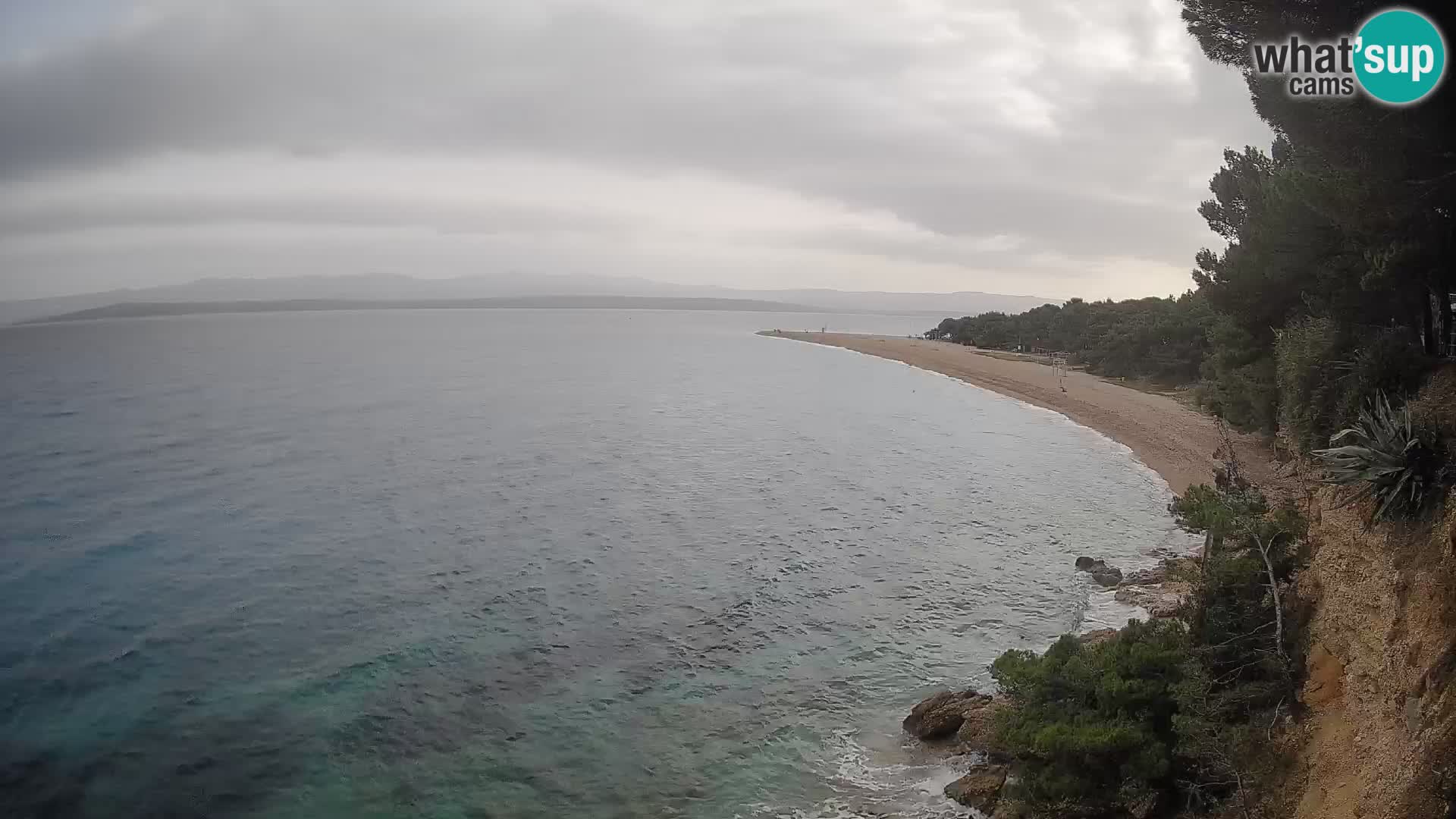 Webcam Zlatni Rat Bol – Liveblick vom berühmten Strand auf Brač