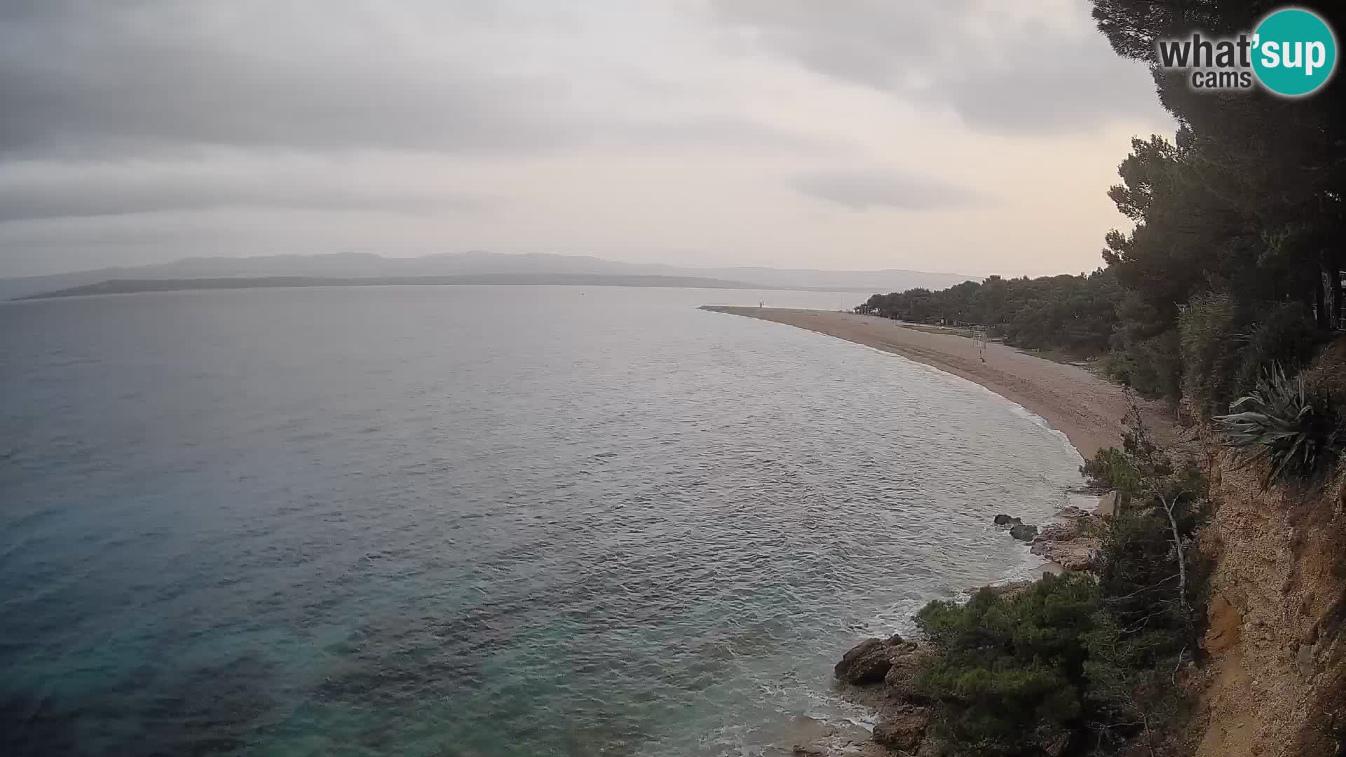Webcam Zlatni Rat Bol – Liveblick vom berühmten Strand auf Brač