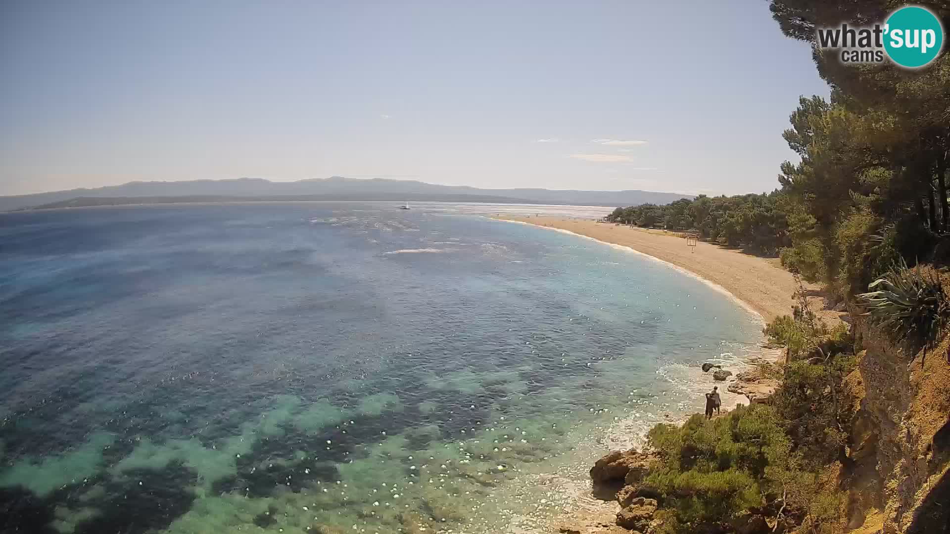 Webcam Bol Zlatni Rat – Vista en vivo desde la isla de Brač