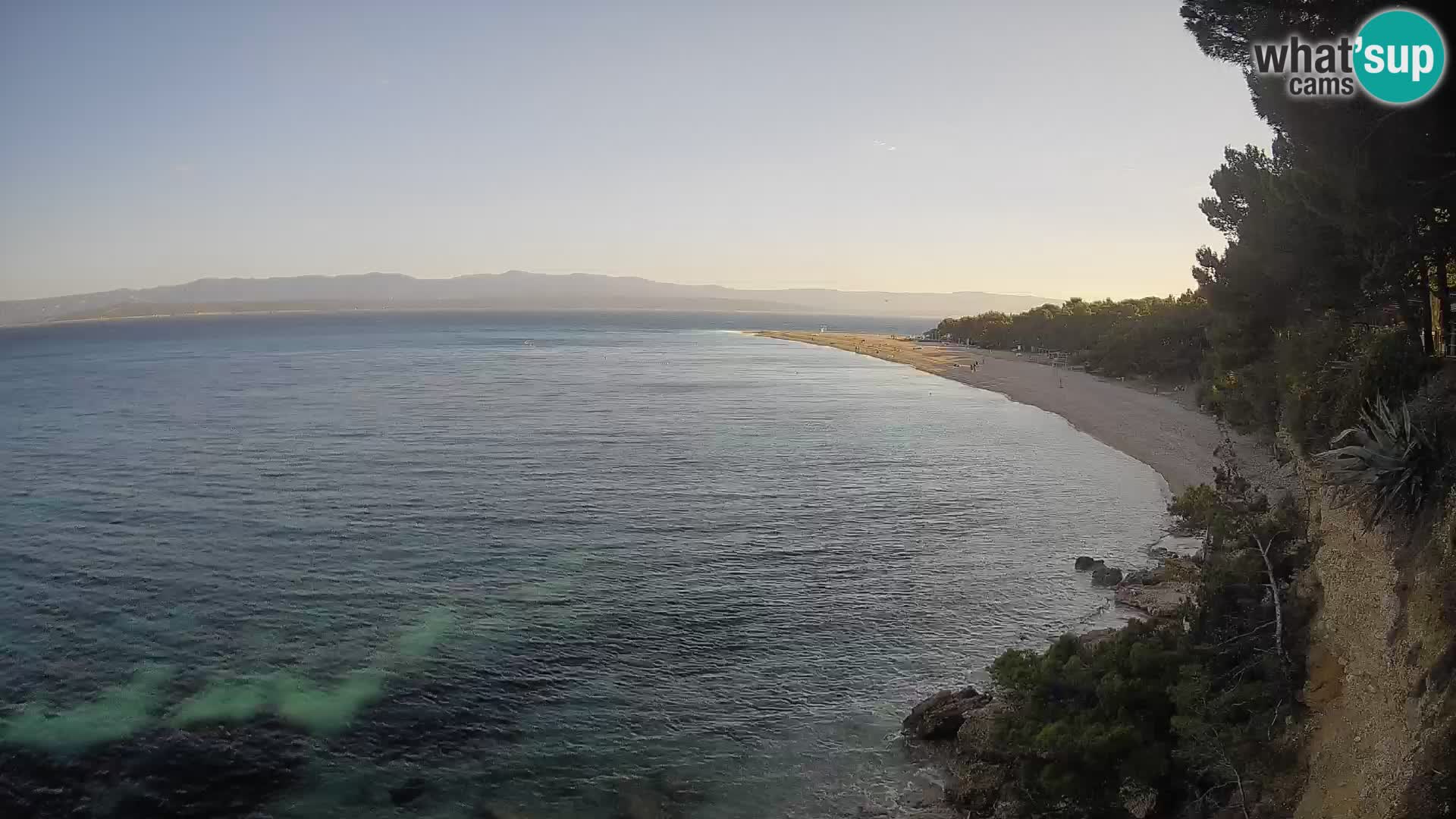 Webcam Zlatni Rat Bol – Liveblick vom berühmten Strand auf Brač