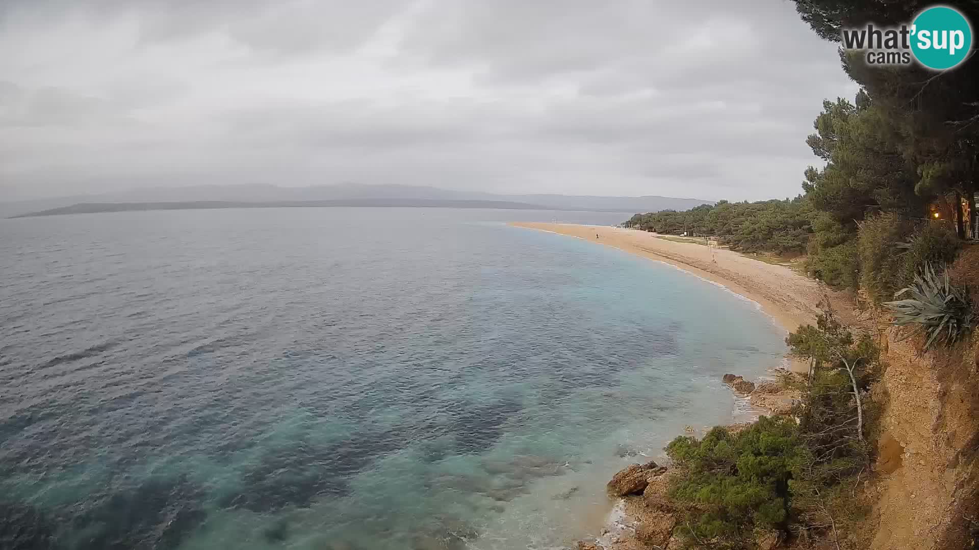 Webcam Bol Zlatni Rat – Vista en vivo desde la isla de Brač