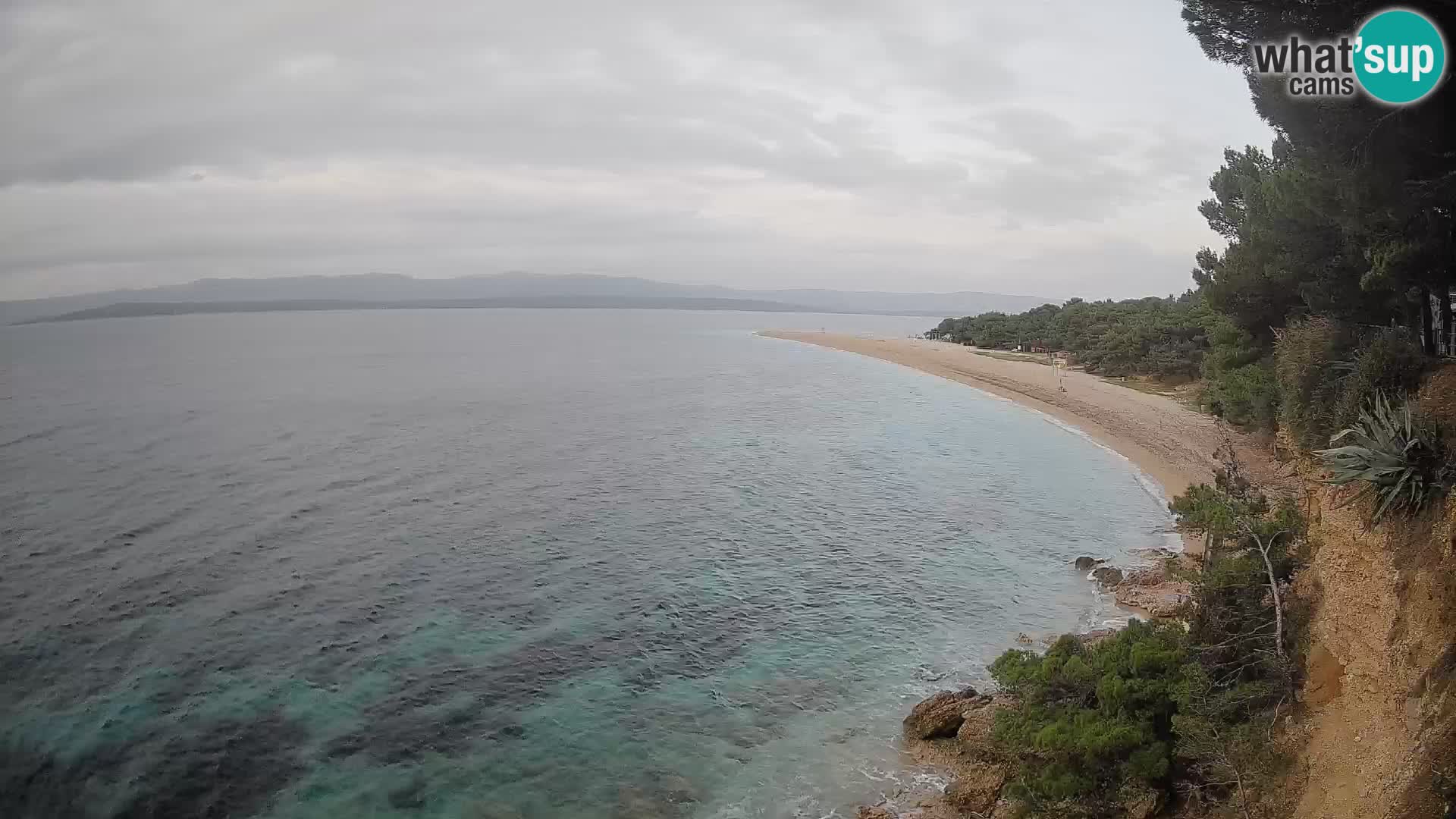 Webcam Bol Zlatni Rat – Vista en vivo desde la isla de Brač