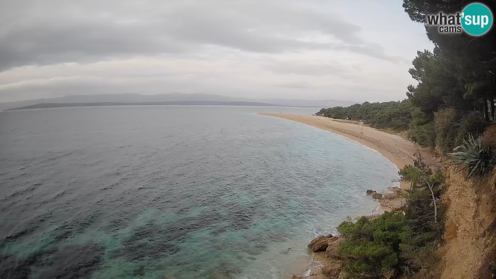 Webcam Bol Zlatni Rat – Vista en vivo desde la isla de Brač