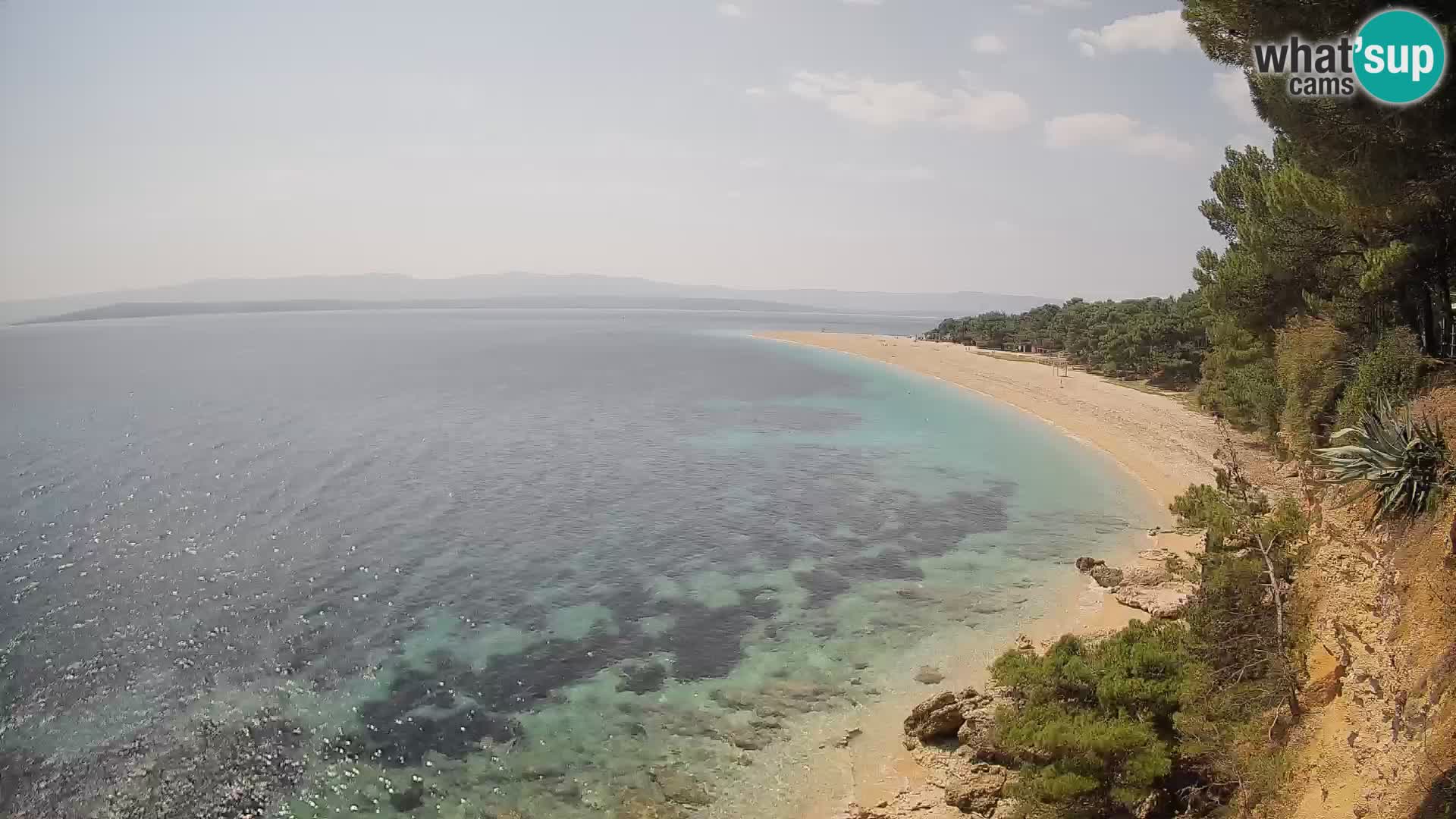 Spletna kamera Bol Zlatni Rat – Pogled v živo z otoka Brač