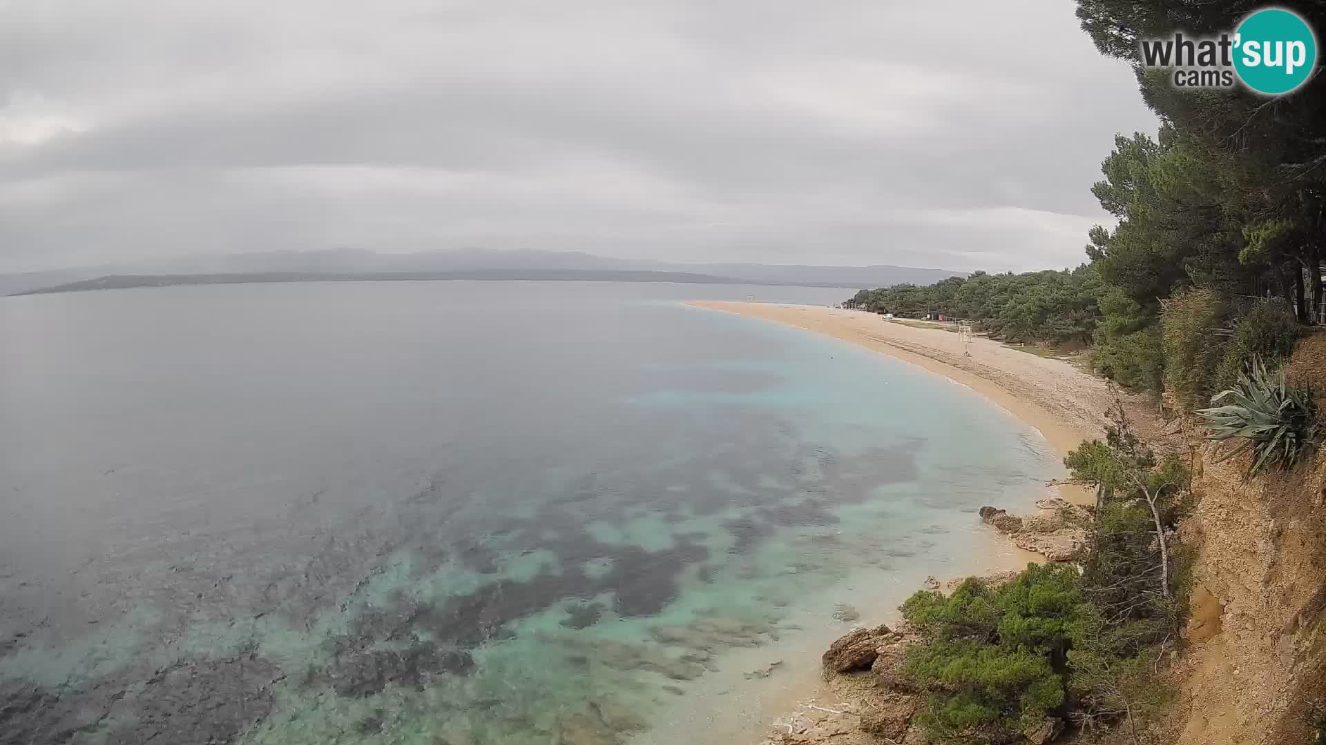 Webcam Zlatni Rat Bol – Liveblick vom berühmten Strand auf Brač