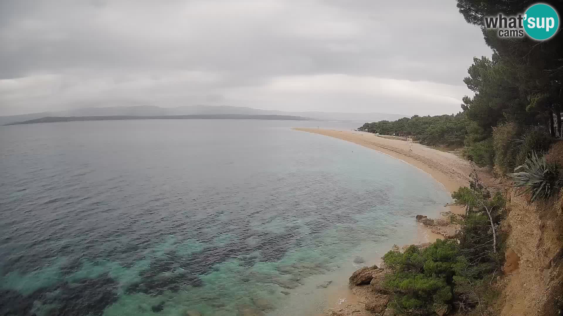 Web kamera Bol Zlatni Rat – Pogled uživo s otoka Brača