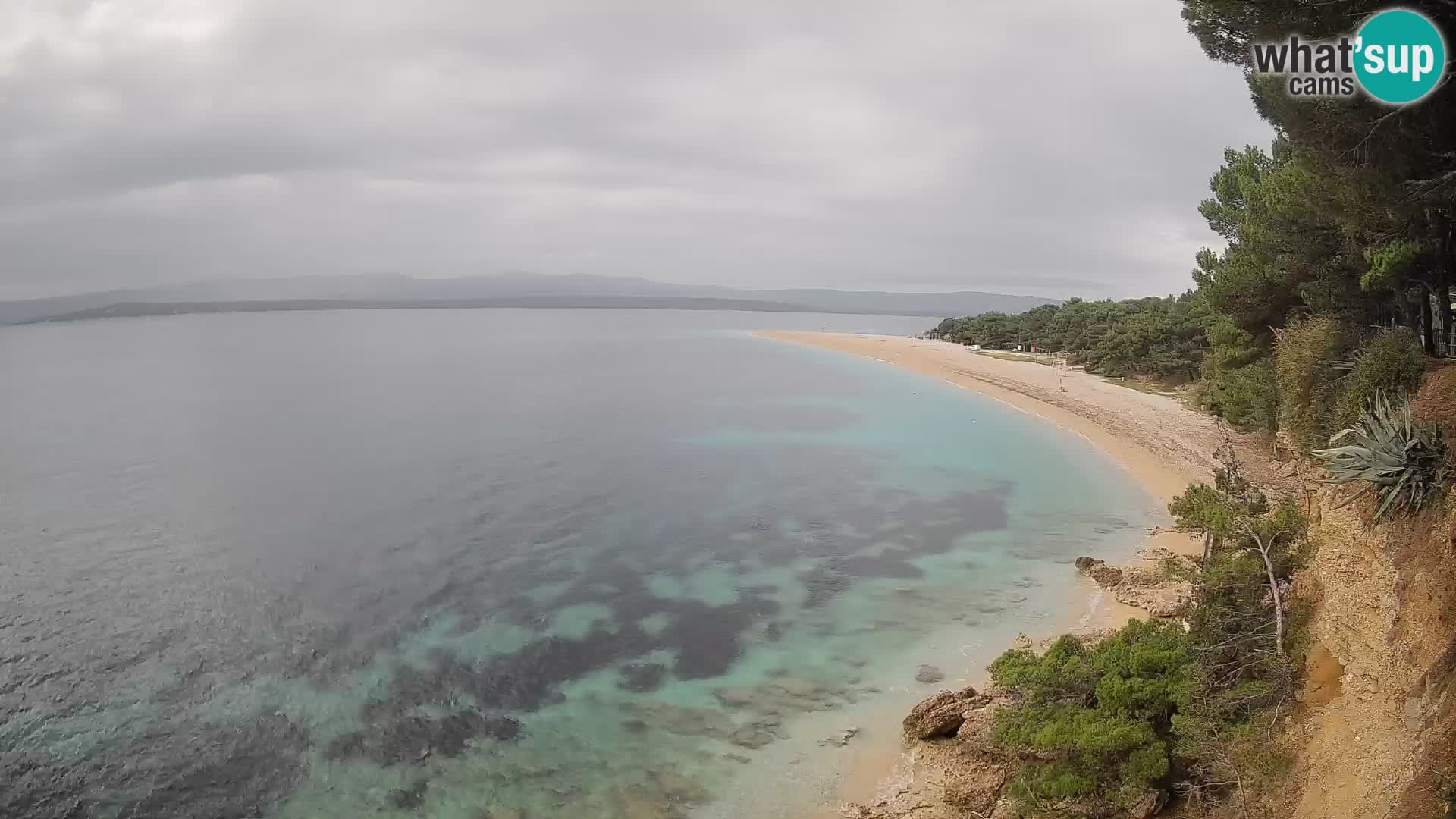 Webcam Bol Zlatni Rat – Vista en vivo desde la isla de Brač