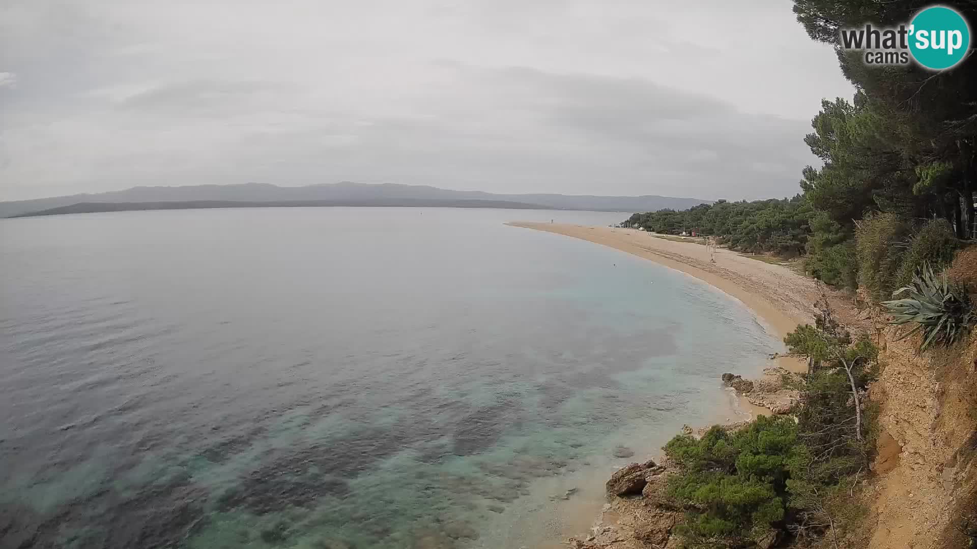 Webcam Bol Zlatni Rat – Vista en vivo desde la isla de Brač