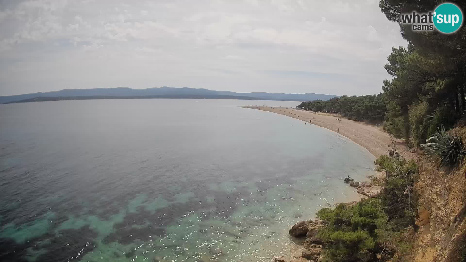 Webcam Bol Zlatni Rat – Vista en vivo desde la isla de Brač